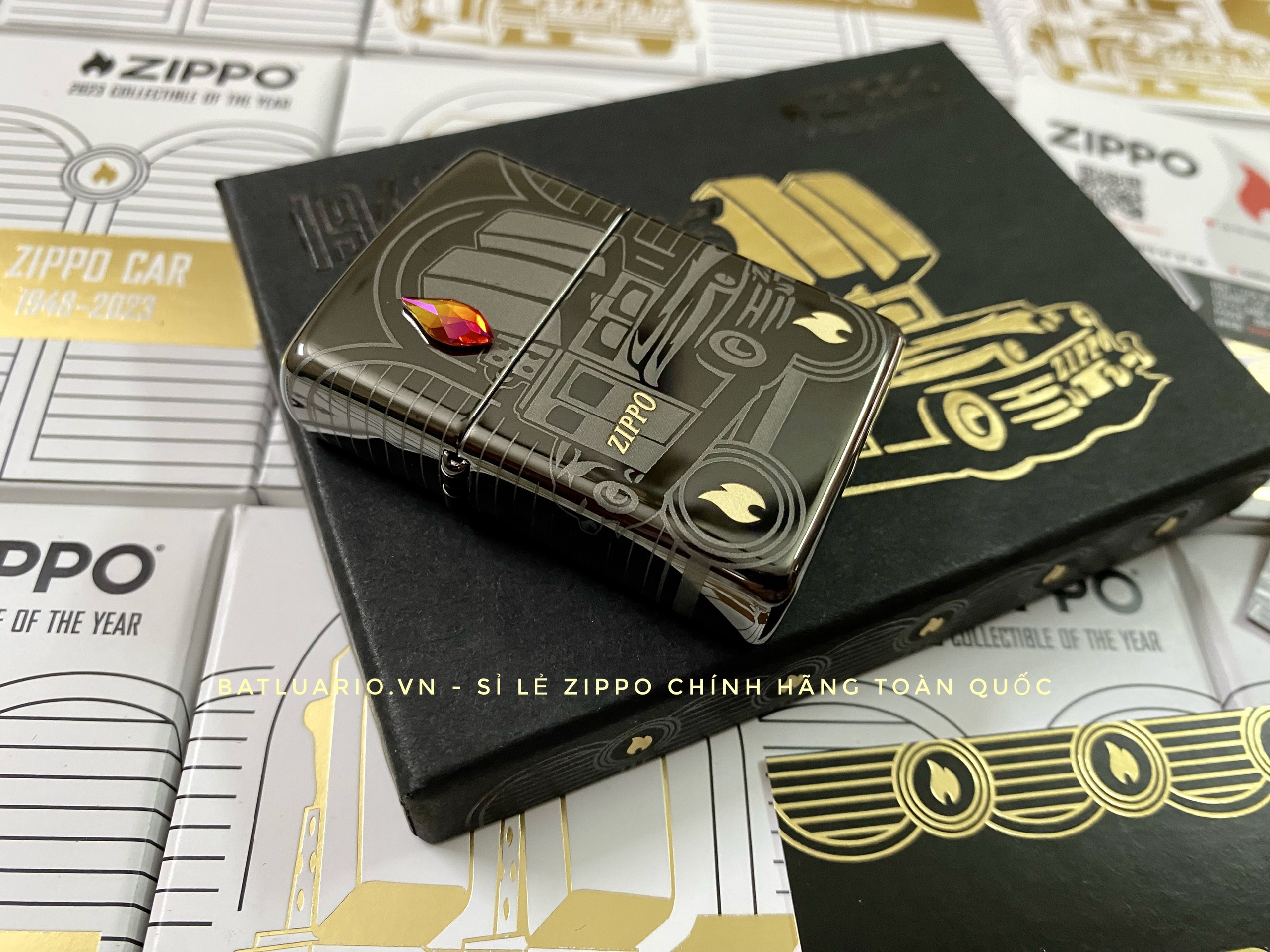 Zippo 48692 - Zippo 2023 Collectible Of The Year - Zippo Car 75th Anniversary Asia Pacific Limited Edition - Zippo COTY 2023 - Honoring 75 Years Of The Zippo Car 50