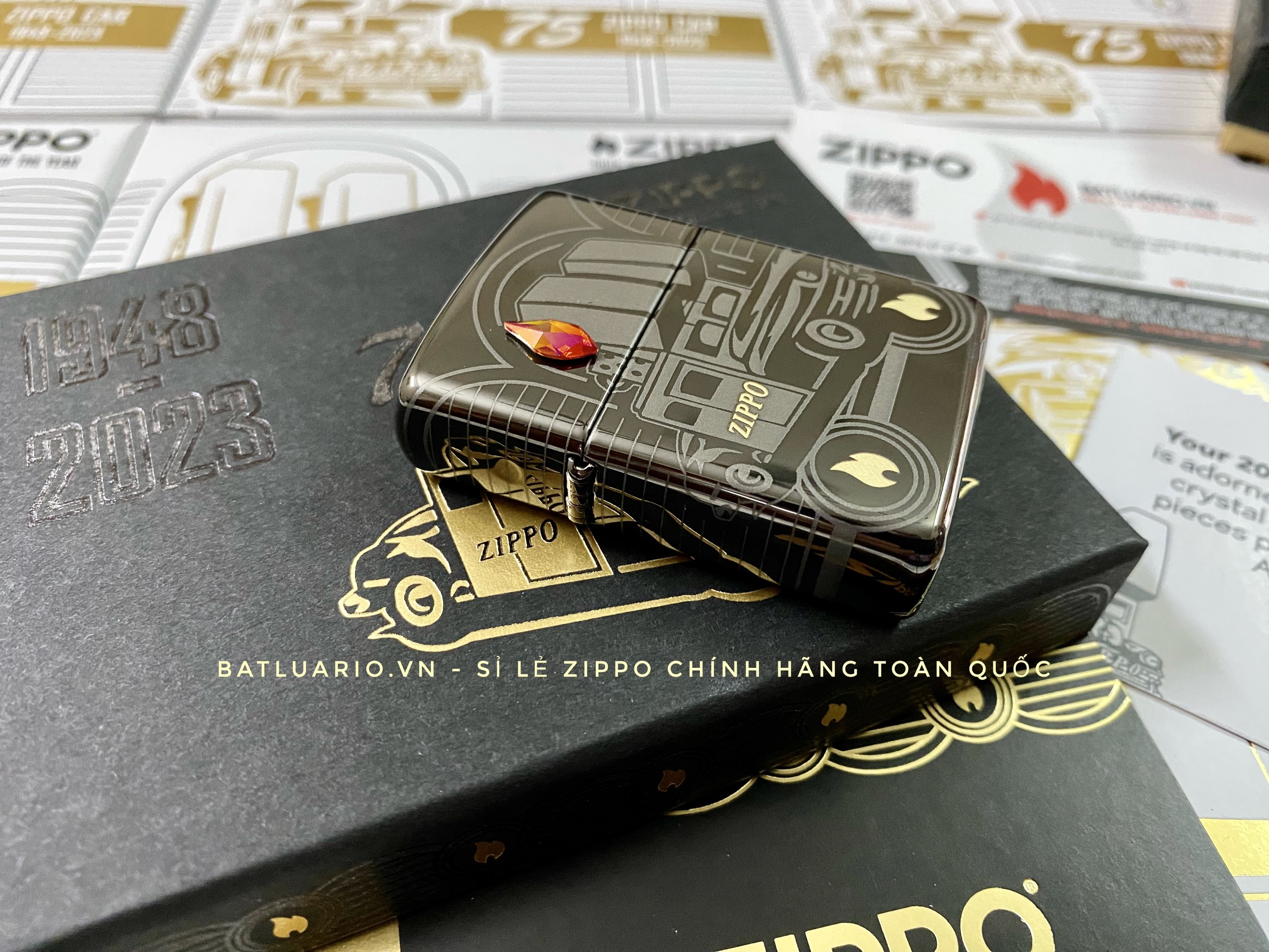 Zippo 48692 - Zippo 2023 Collectible Of The Year - Zippo Car 75th Anniversary Asia Pacific Limited Edition - Zippo COTY 2023 - Honoring 75 Years Of The Zippo Car 51