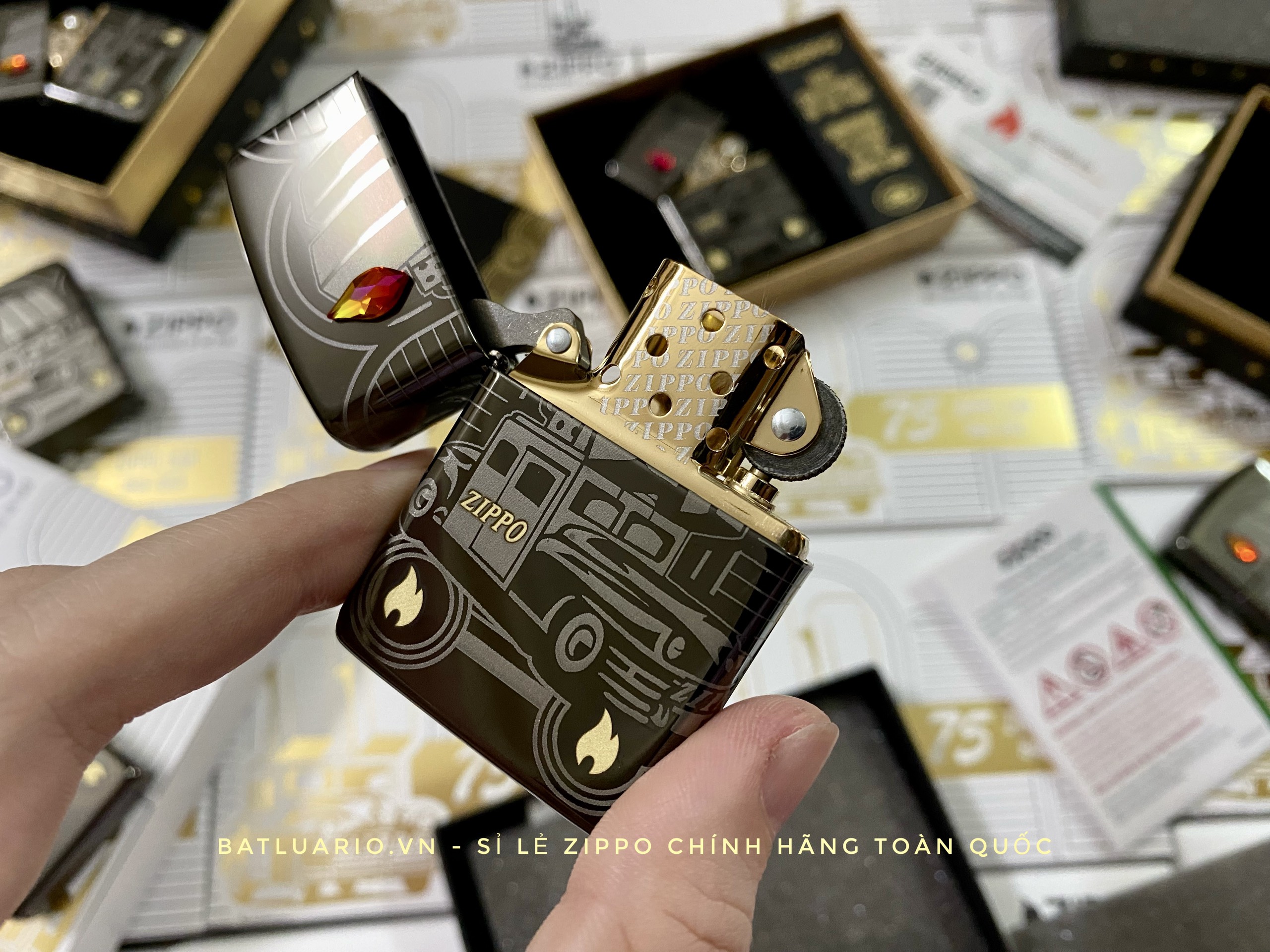 Zippo 48692 - Zippo 2023 Collectible Of The Year - Zippo Car 75th Anniversary Asia Pacific Limited Edition - Zippo COTY 2023 - Honoring 75 Years Of The Zippo Car 76