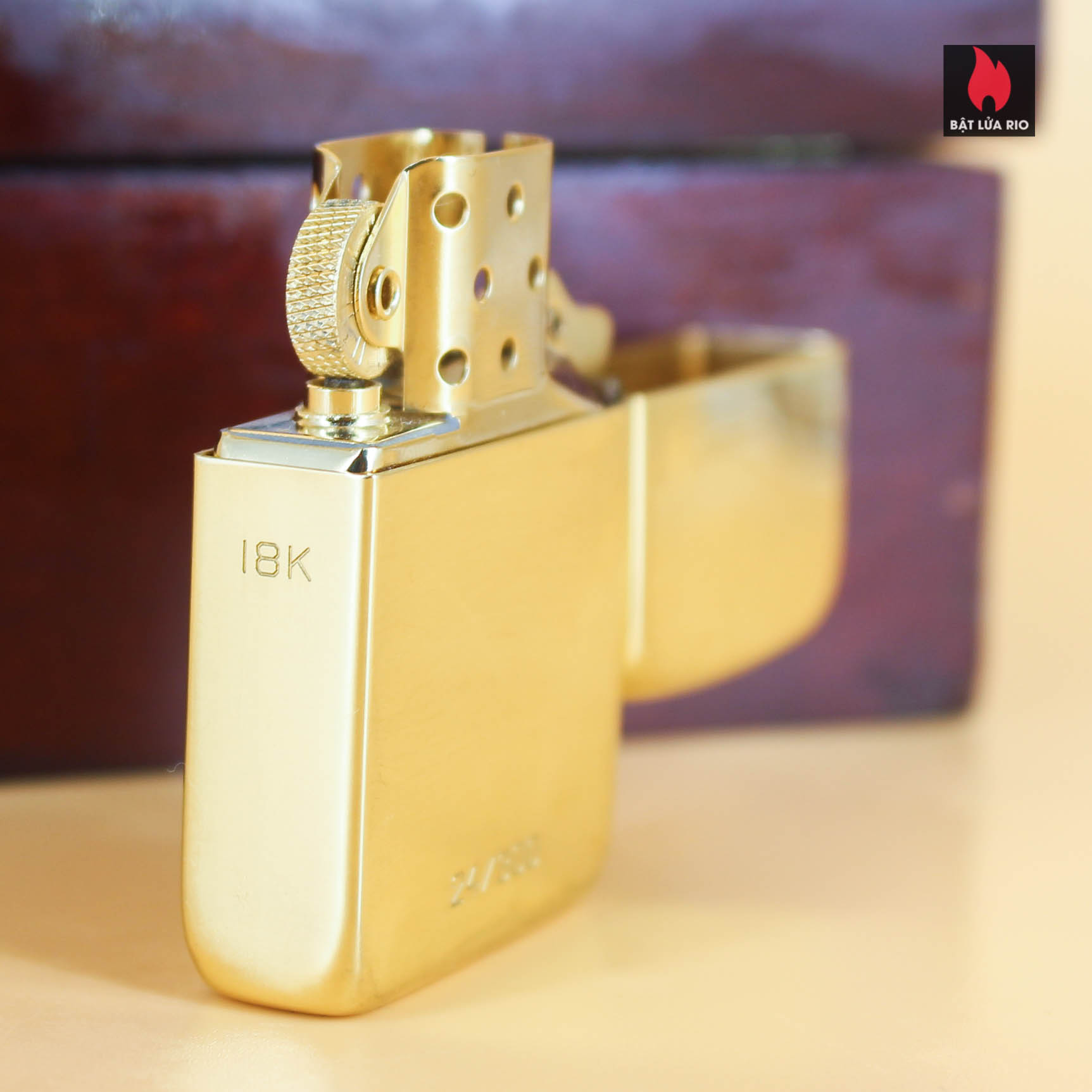 HIẾM - SIÊU PHẨM Zippo vàng nguyên khối Solid Gold 18K – Zippo Signet Lighter 18K Solid Gold - GGB 1941 - Giới hạn 300 chiếc trên toàn thế giới - Limited 24/300 4