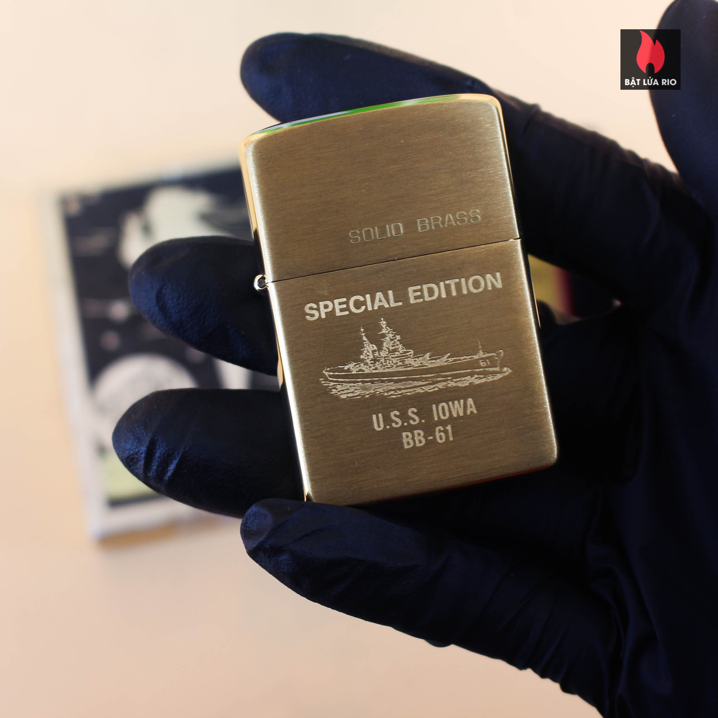 Bật Lửa Zippo Chu Niên 1932-1984 – USS IOWA BB-61 – Đồng Nguyên