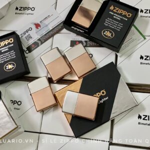 Zippo 48694 - Zippo Bimetal (Copper Bottom) - Zippo Bimetal Case - Sterling Silver Lid 23