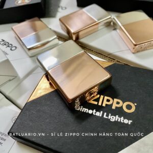 Zippo 48694 - Zippo Bimetal (Copper Bottom) - Zippo Bimetal Case - Sterling Silver Lid 43