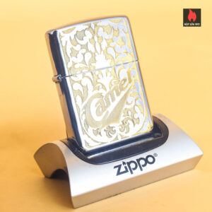 Zippo La Mã 1996 – CAMEL Gold Filigree – Silver Plate