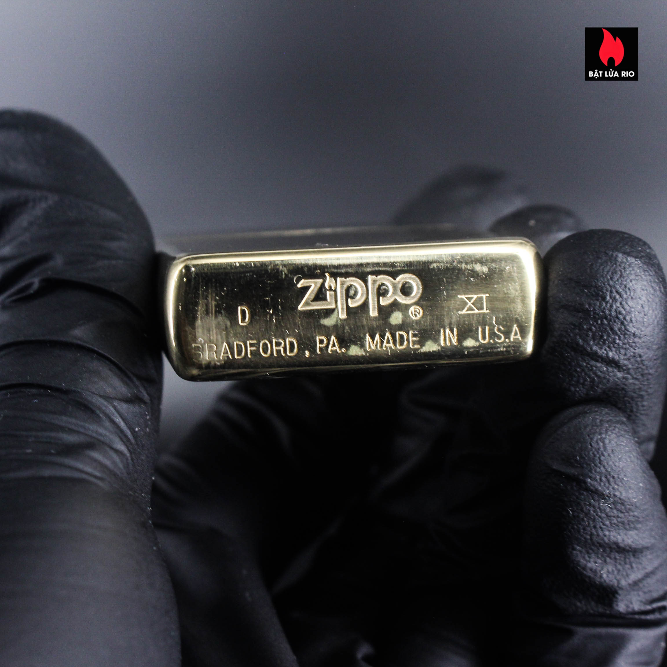 Zippo La Mã 1995 – Đồng Nguyên Khối – High Polish Brass 1