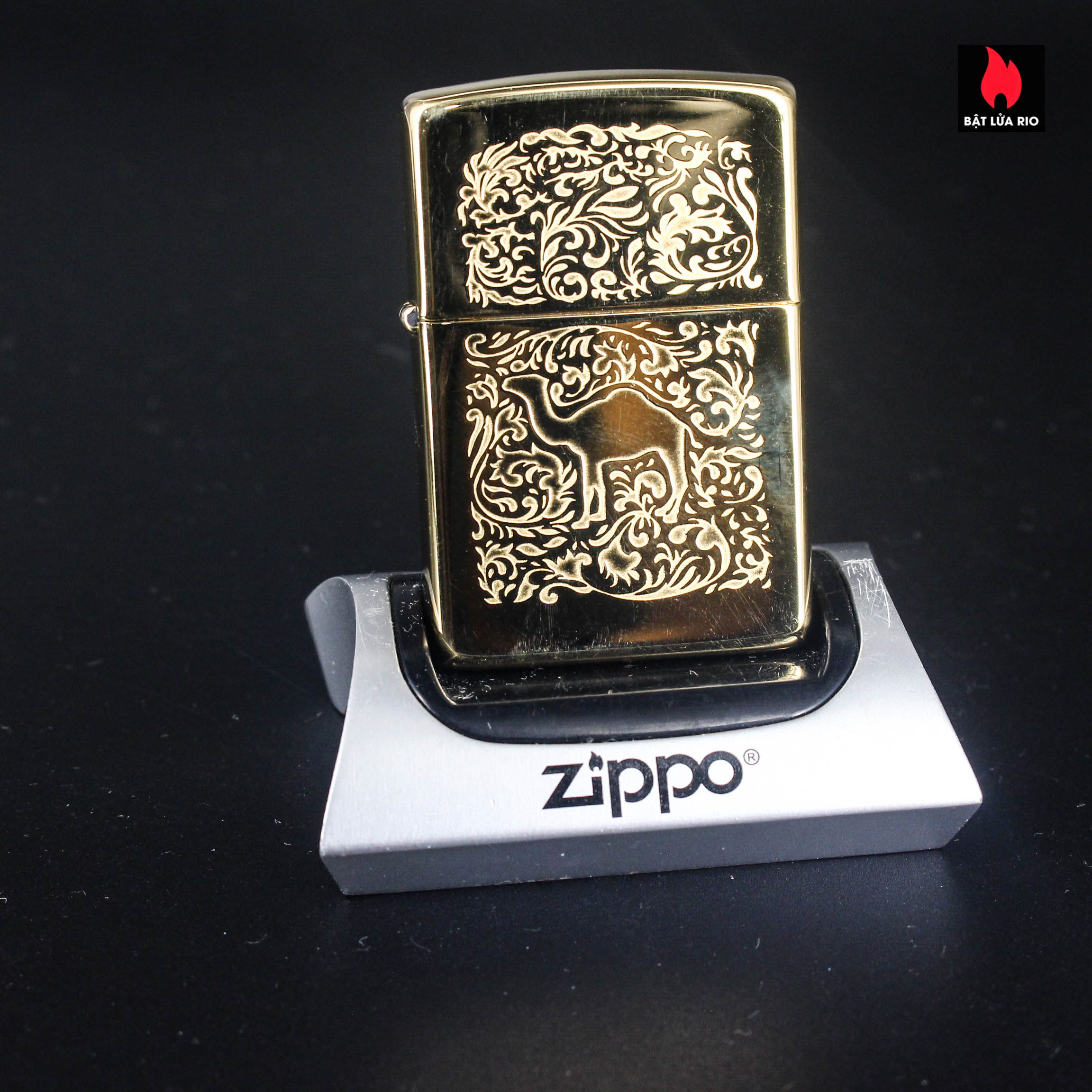 Zippo La Mã 1996 – Gold Plate 22K – Camel Lighter 13