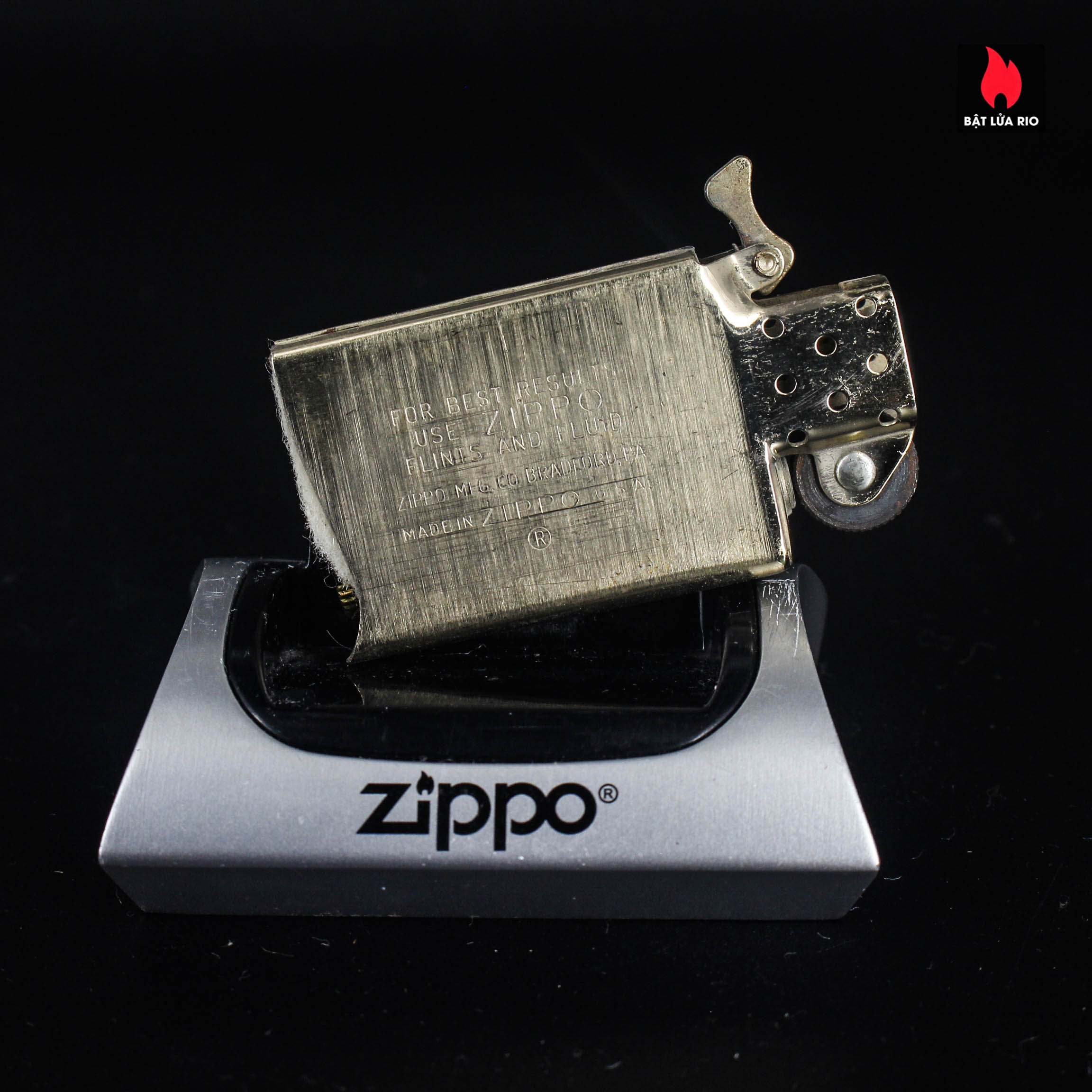 Zippo Slim Xưa 1970s – 10k Gold Filled – Bell System Western Electric Phone 20