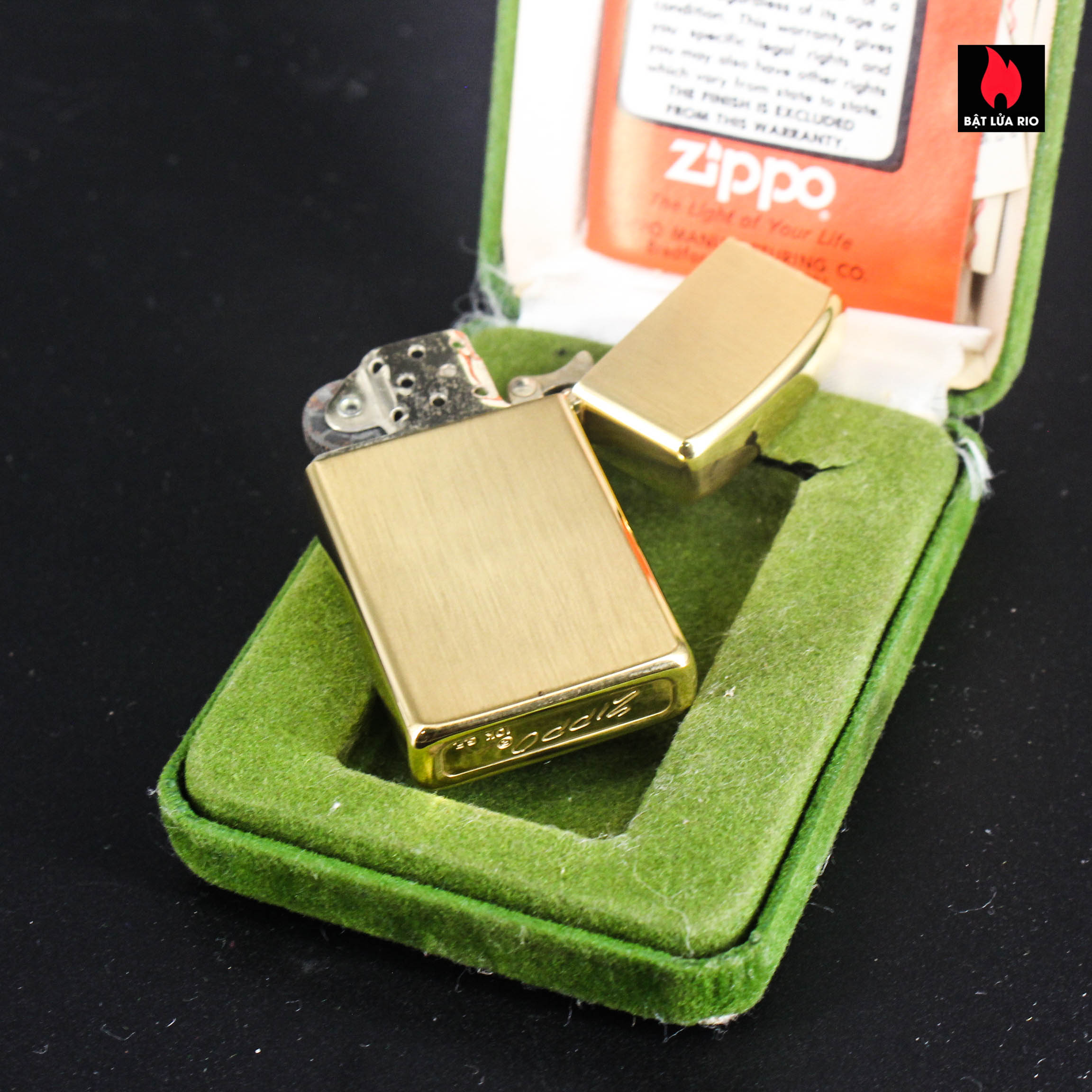 Zippo Slim Xưa 1970s – 10k Gold Filled – Bell System Western Electric Phone 28