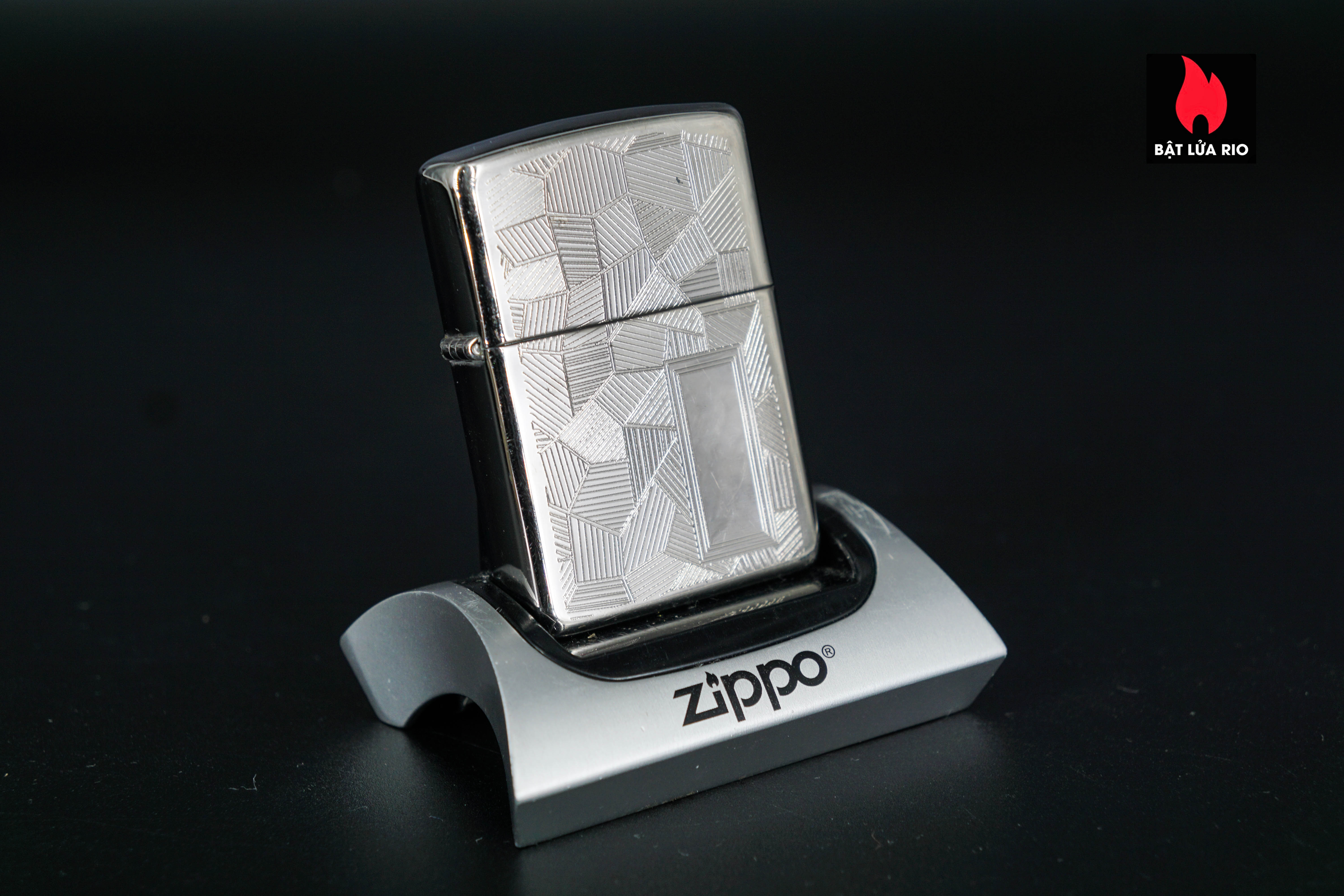 Zippo La Mã 1996 – Silver Plate – Shimmer 10