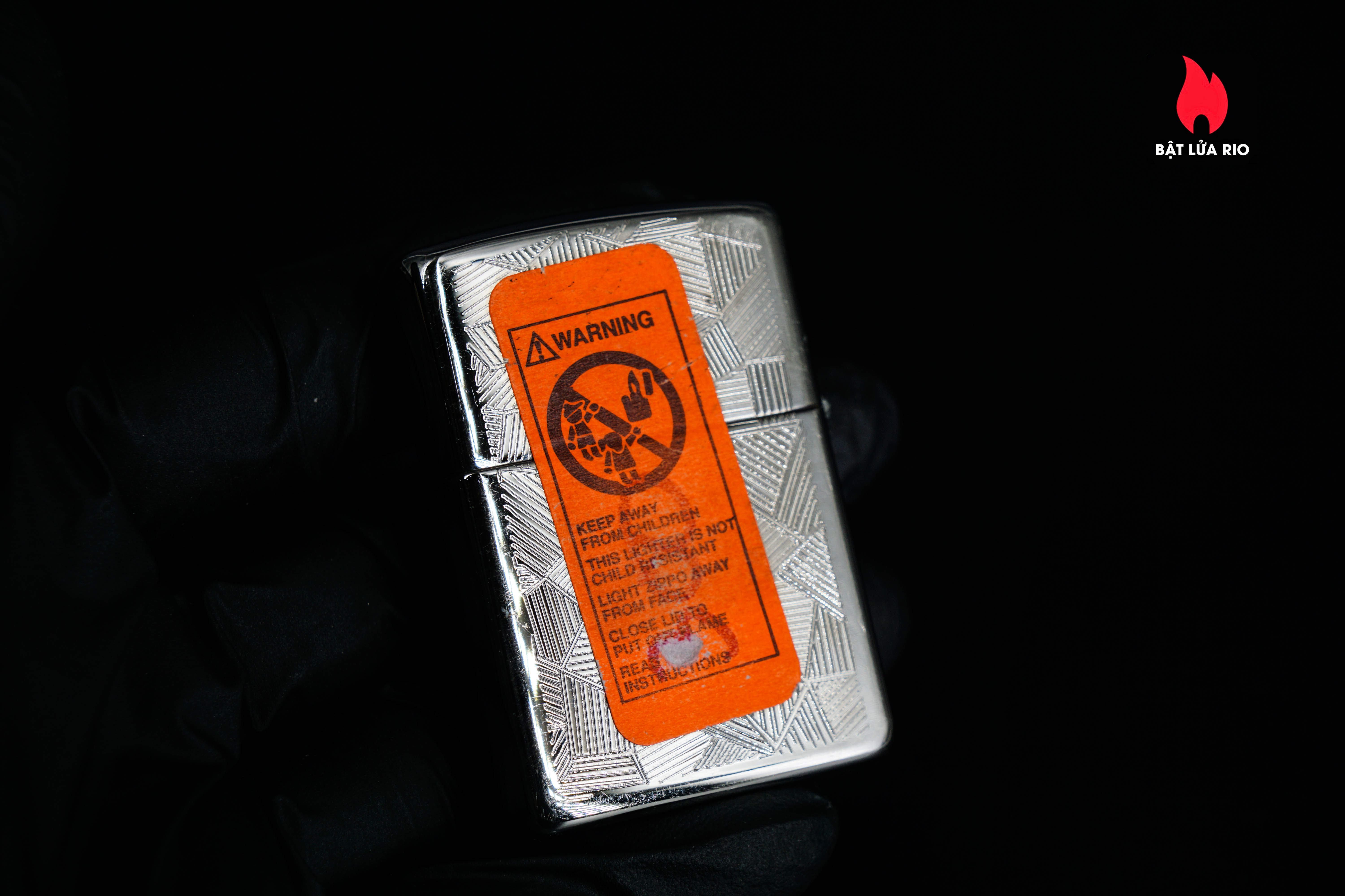 Zippo La Mã 1996 – Silver Plate – Shimmer 9