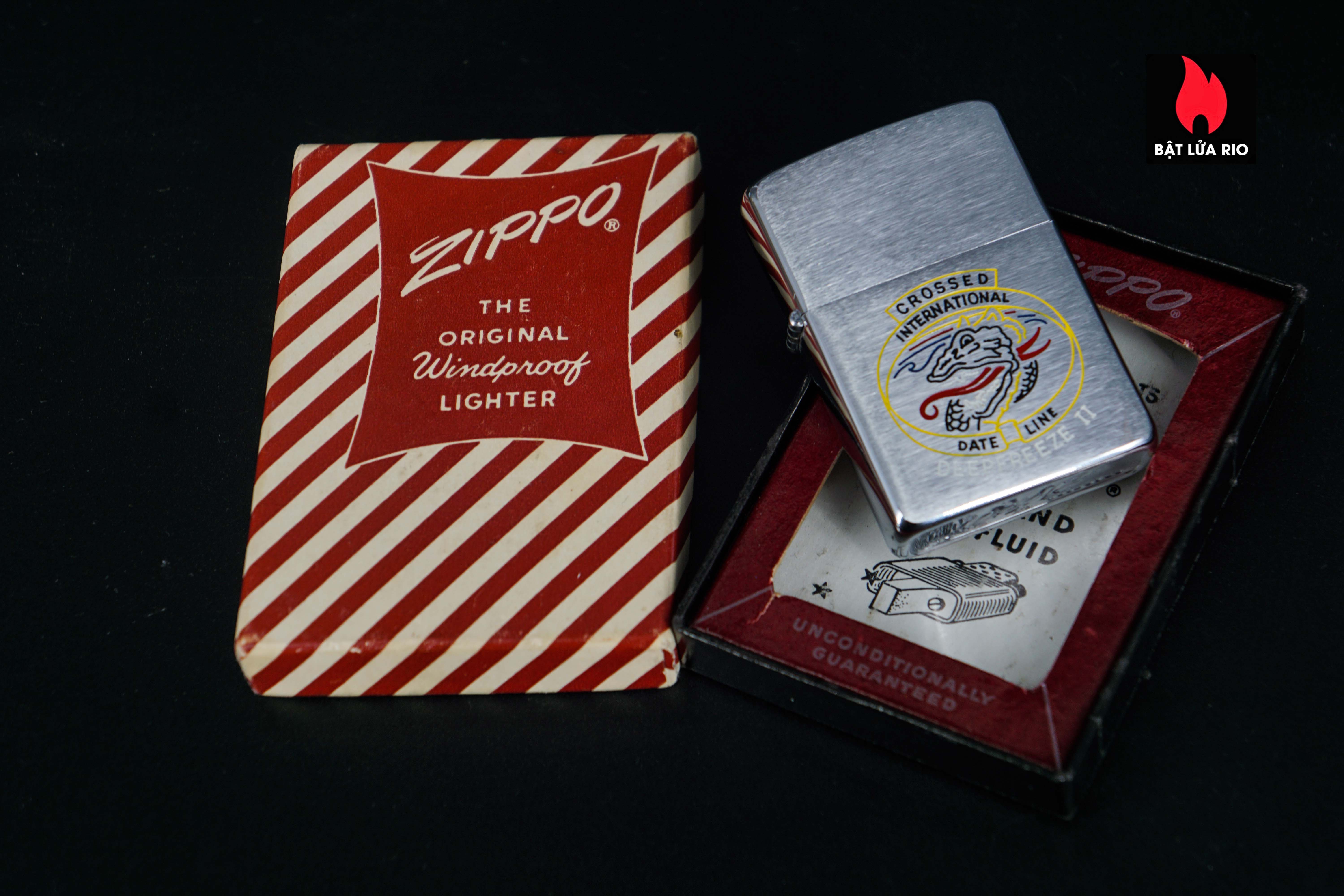 Zippo Xưa 1956 – USS Curtiss AV-4 – Deepfreeze II 1
