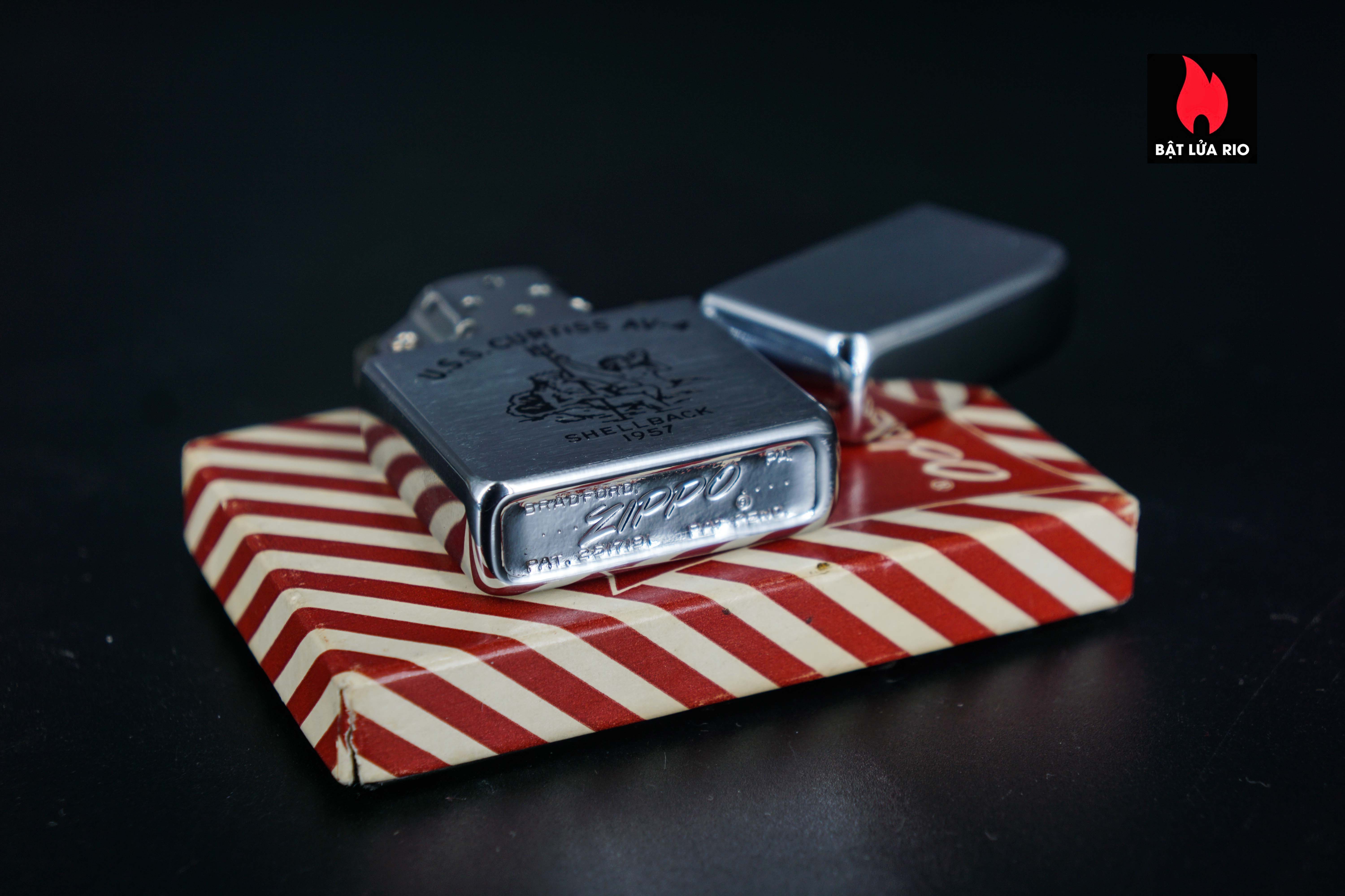 Zippo Xưa 1956 – USS Curtiss AV-4 – Deepfreeze II 28