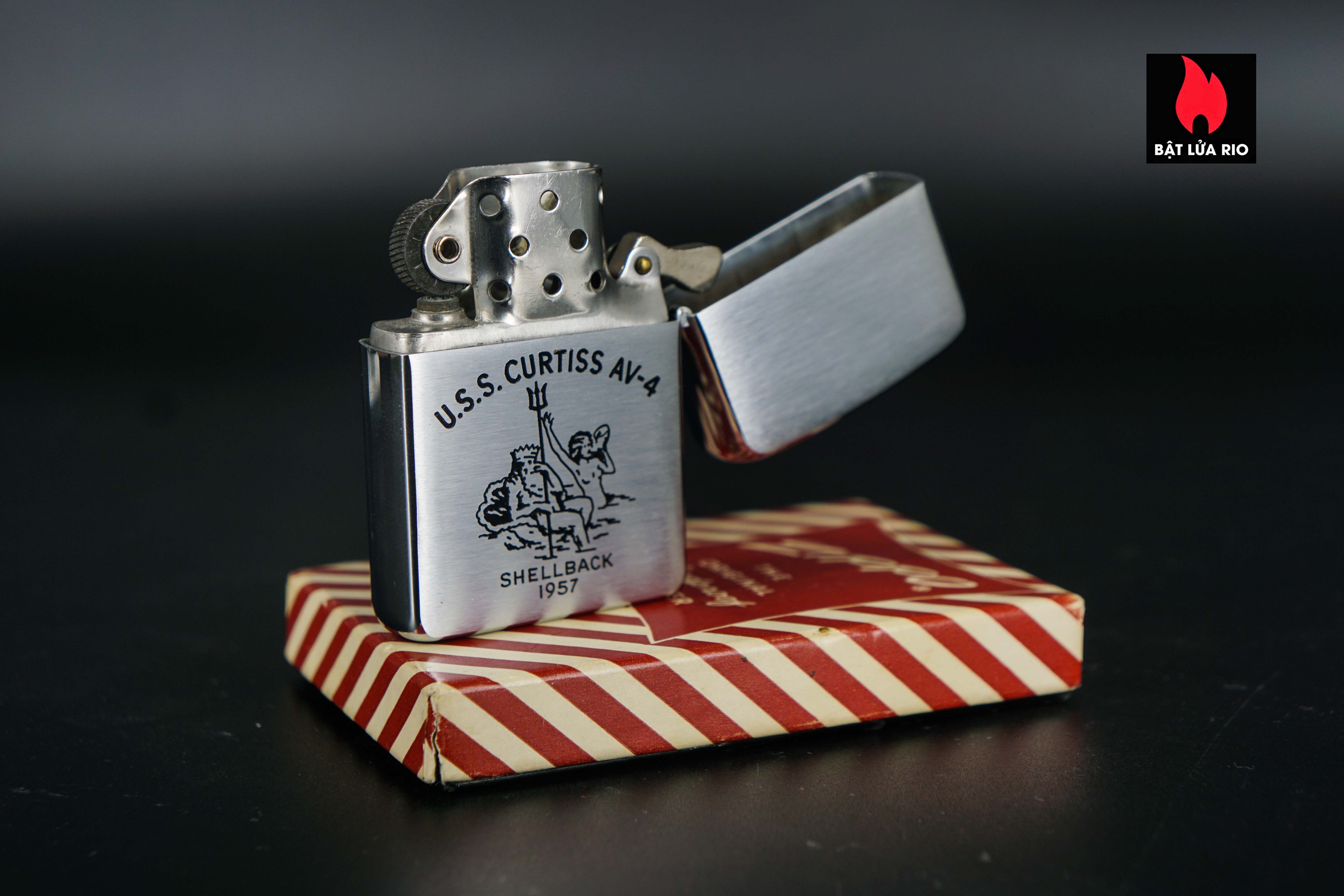 Zippo Xưa 1956 – USS Curtiss AV-4 – Deepfreeze II 30