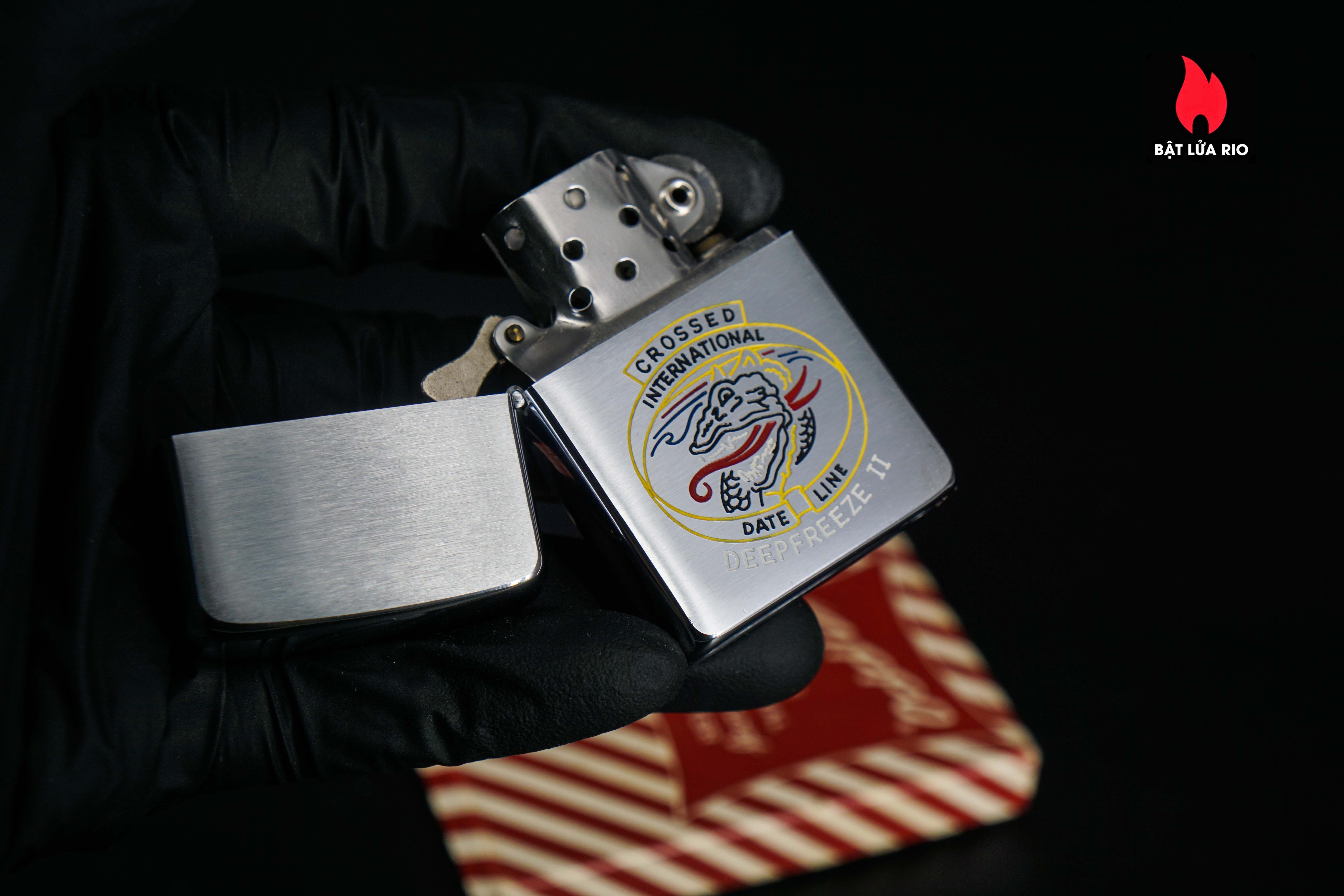 Zippo Xưa 1956 – USS Curtiss AV-4 – Deepfreeze II 32