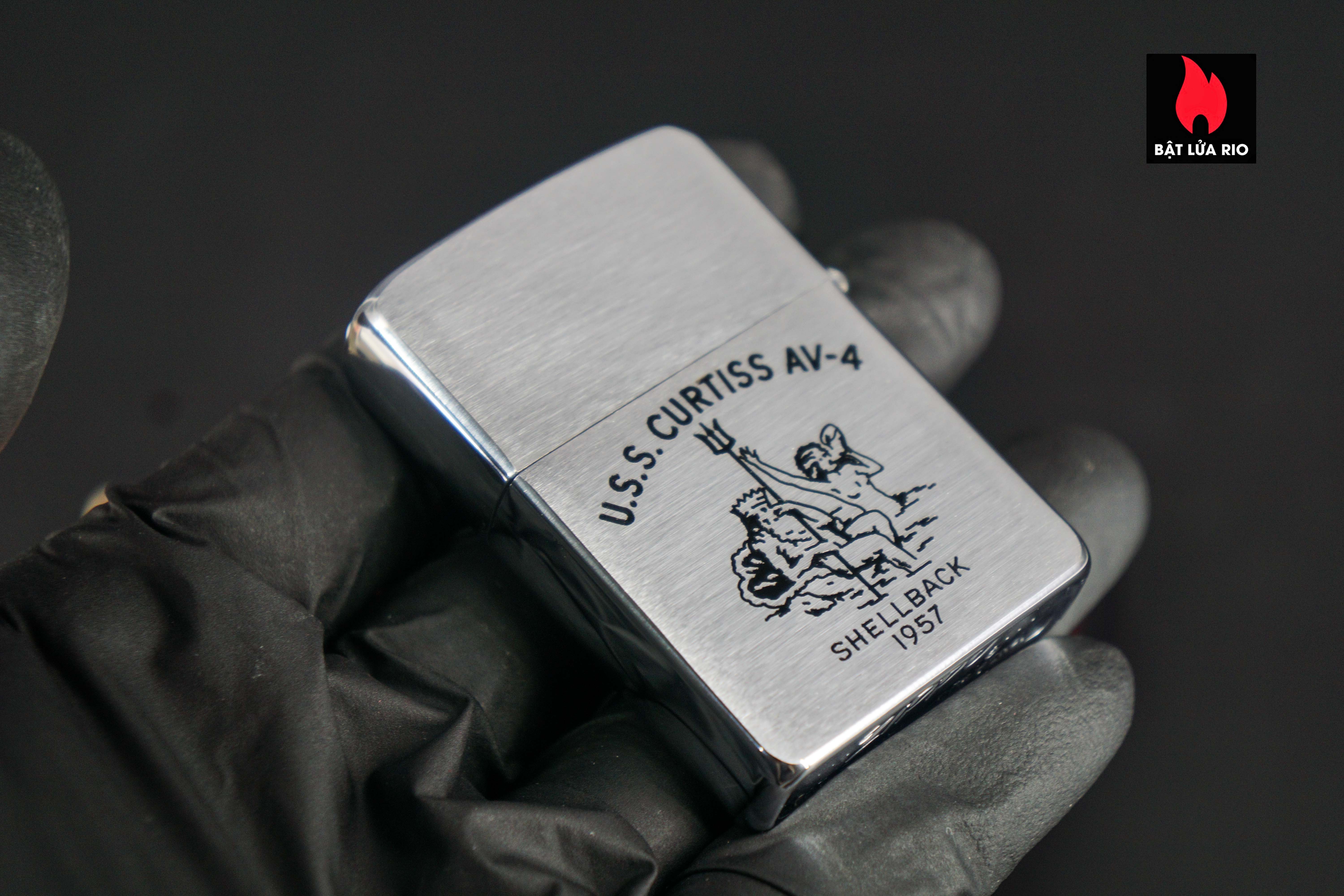 Zippo Xưa 1956 – USS Curtiss AV-4 – Deepfreeze II 8