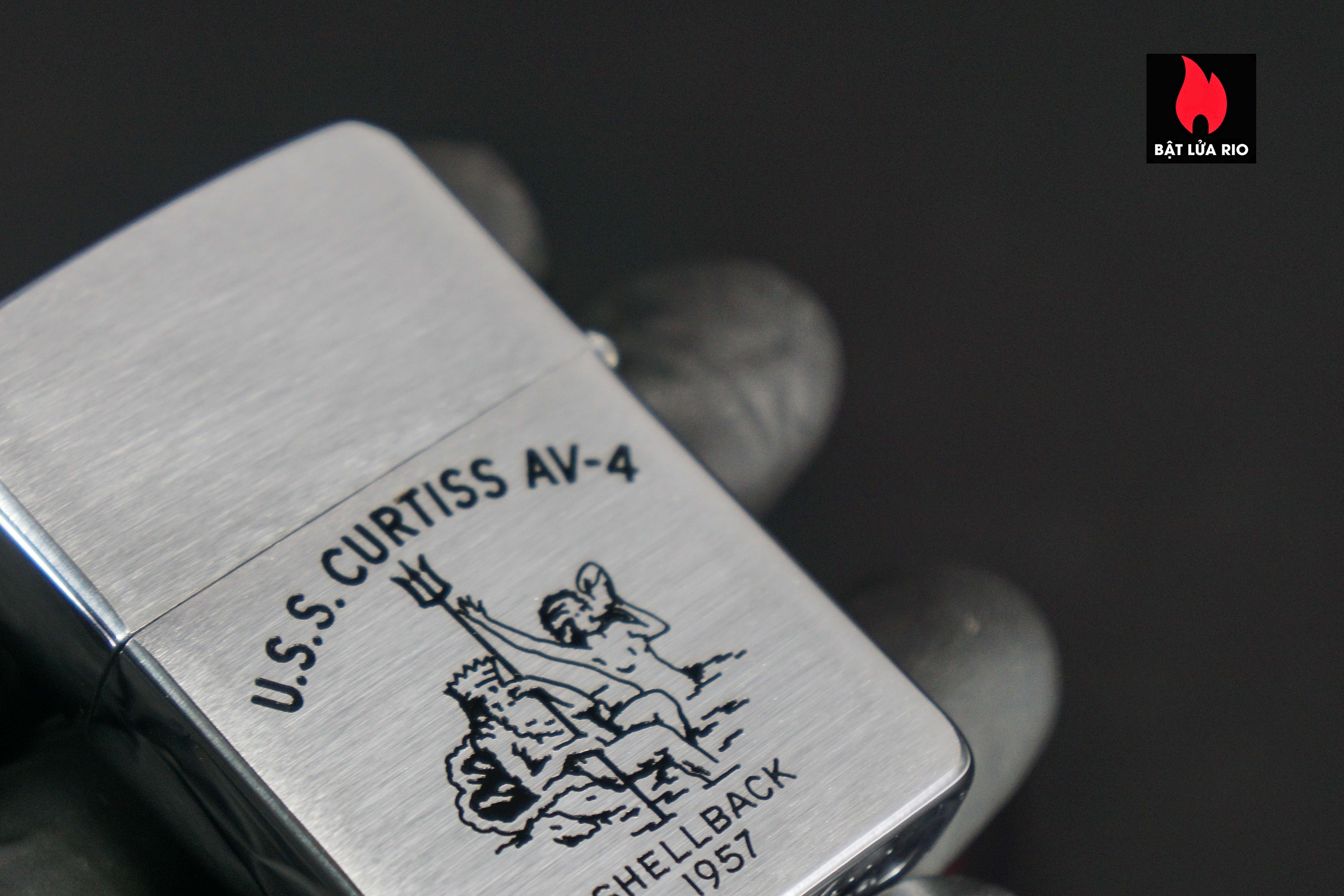 Zippo Xưa 1956 – USS Curtiss AV-4 – Deepfreeze II 9