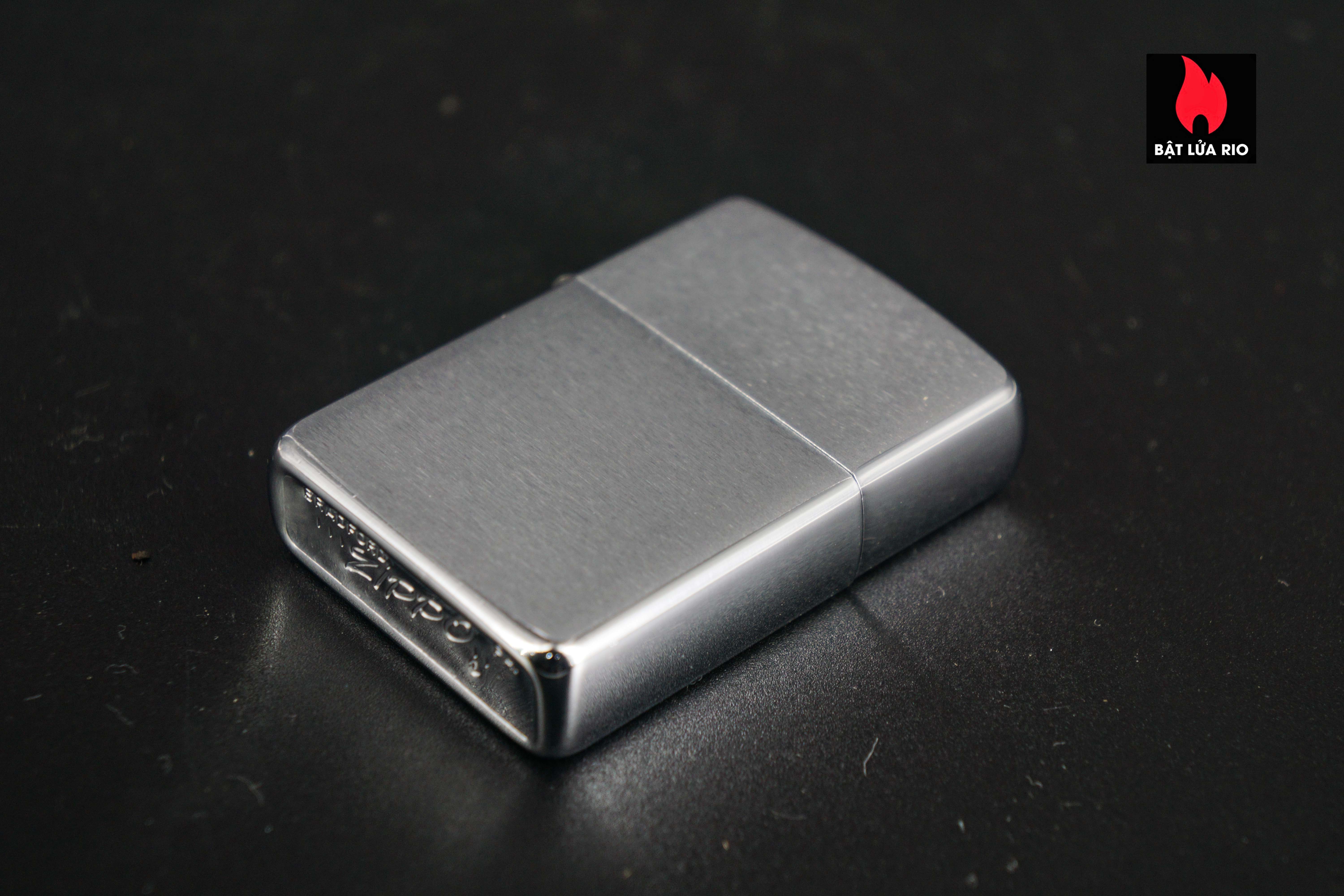 Zippo Xưa 1968 – Plain – Trơn 2 Mặt – Brushed Chrome 70 Zippo Xưa 1968 – Plain – Trơn 2 Mặt – Brushed Chrome 15