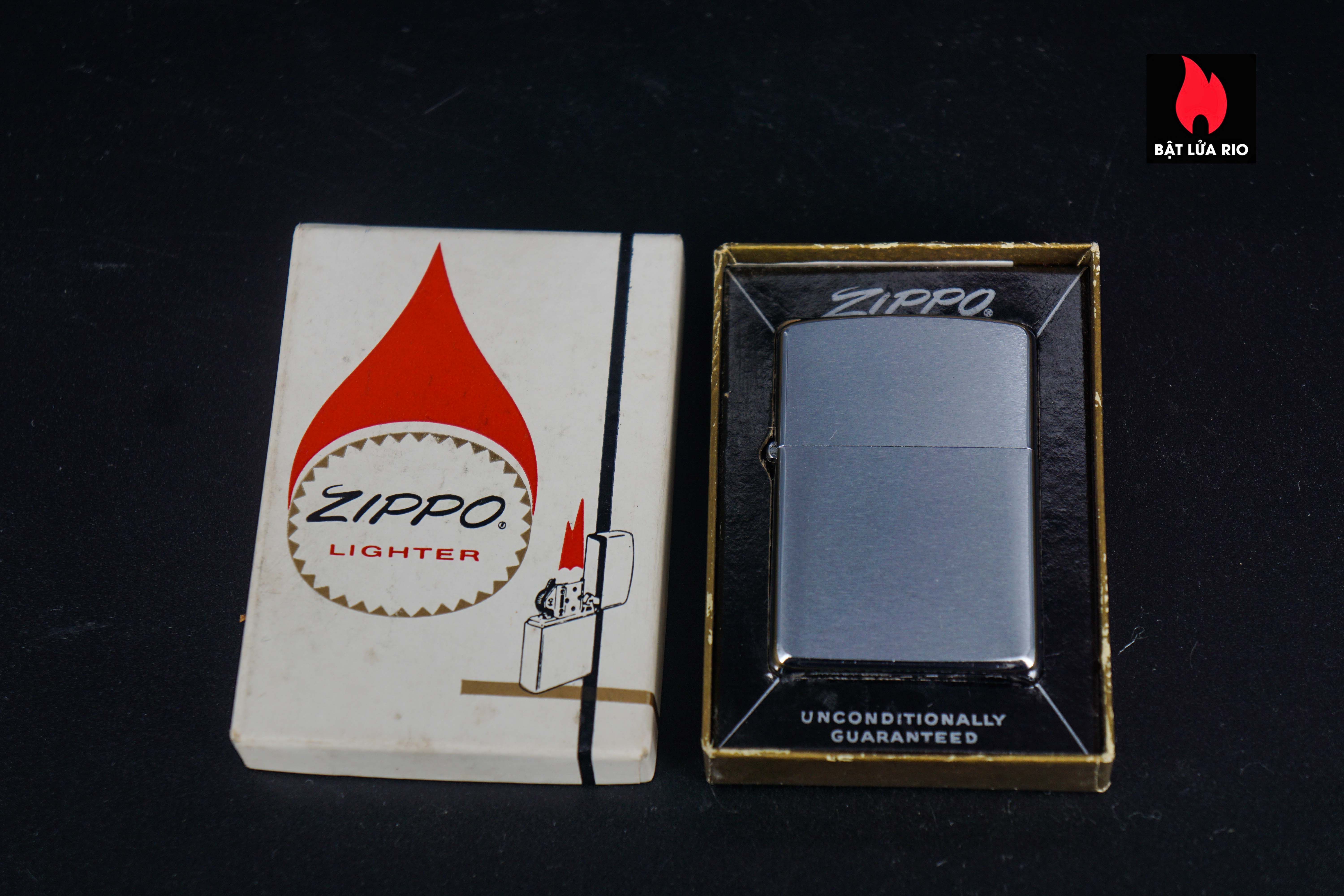 Zippo Xưa 1968 – Plain – Trơn 2 Mặt – Brushed Chrome 56 Zippo Xưa 1968 – Plain – Trơn 2 Mặt – Brushed Chrome 2