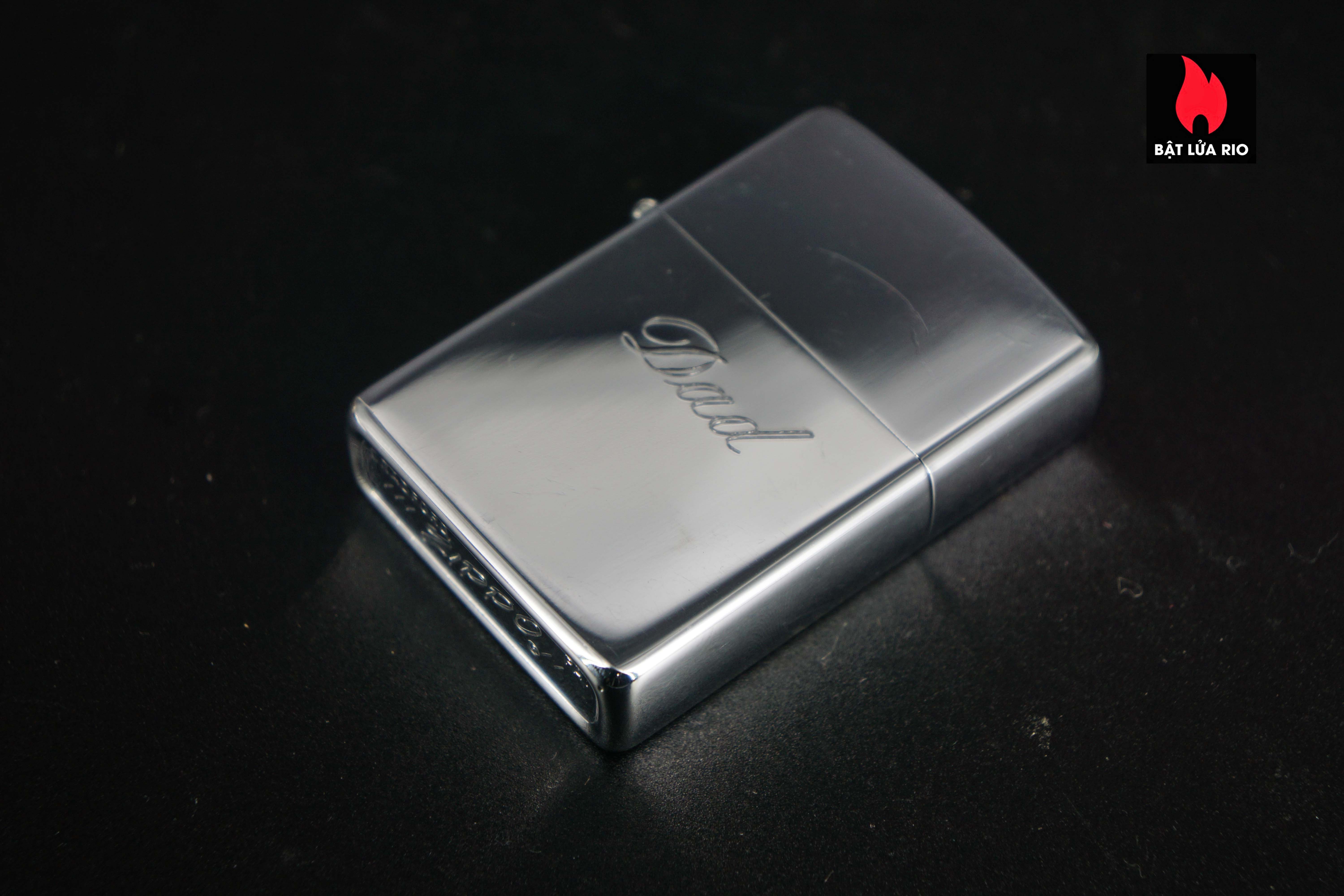 Zippo Xưa 1977 – High Polished Chrome – DAD 11