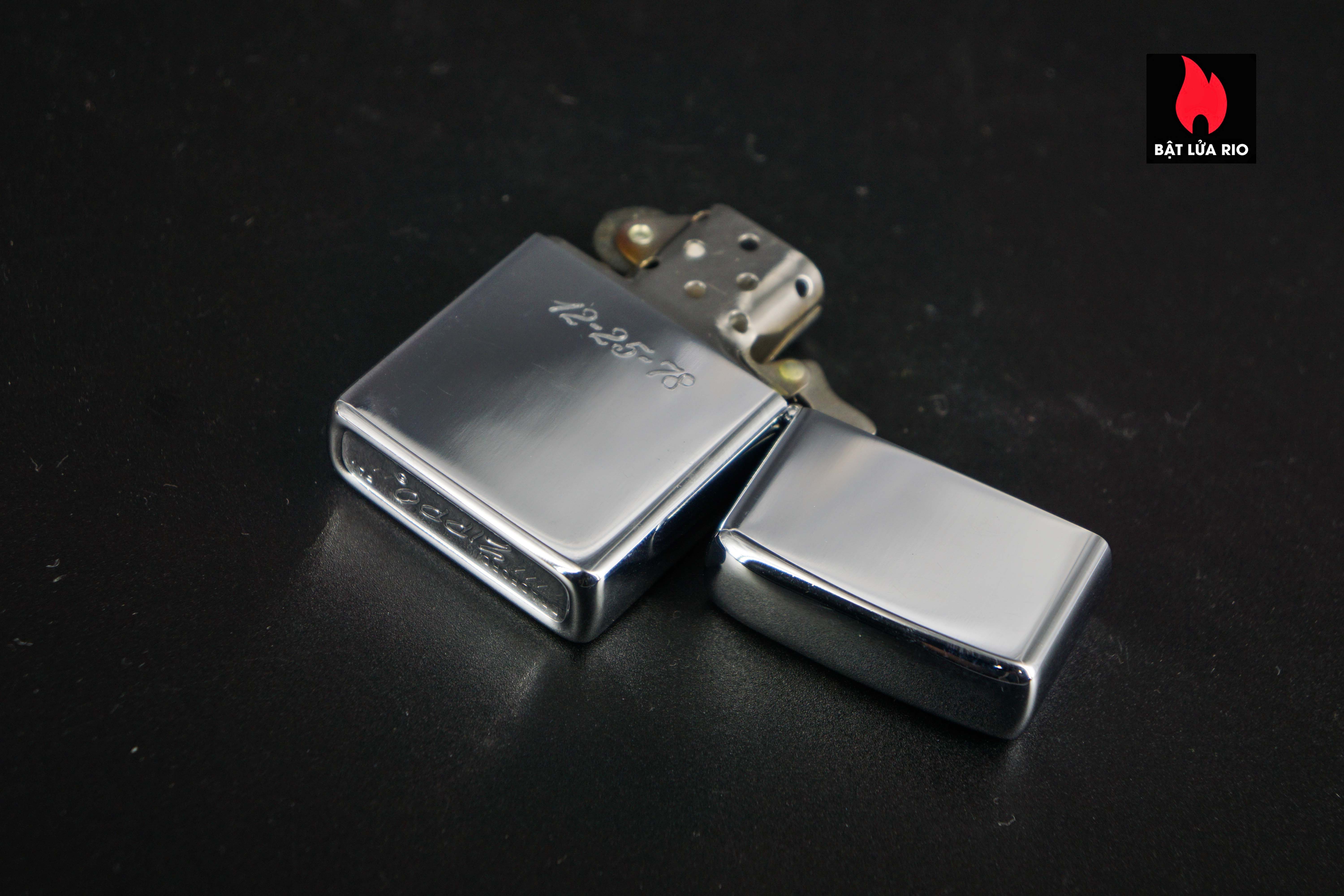 Zippo Xưa 1977 – High Polished Chrome – DAD 13
