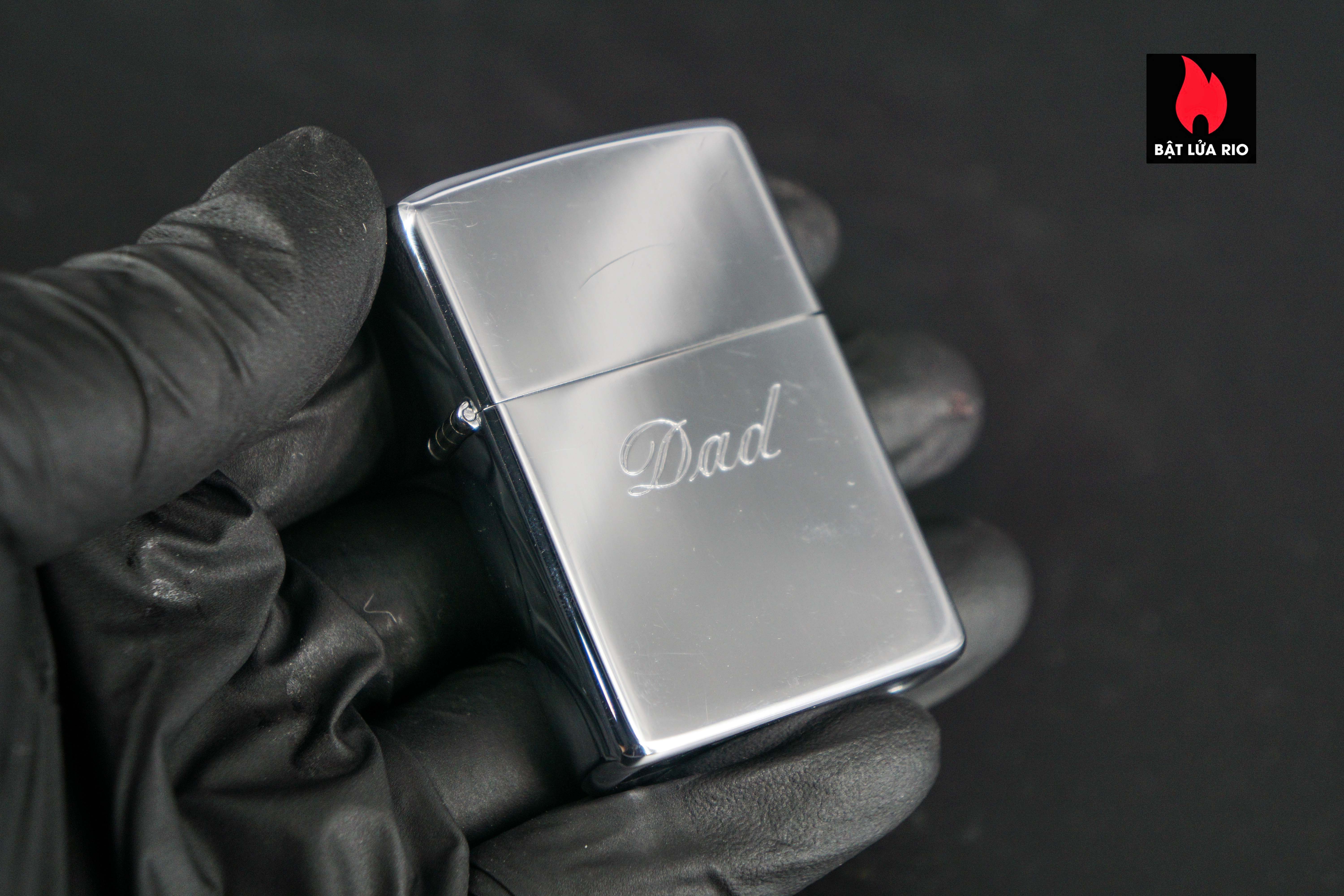 Zippo Xưa 1977 – High Polished Chrome – DAD 15