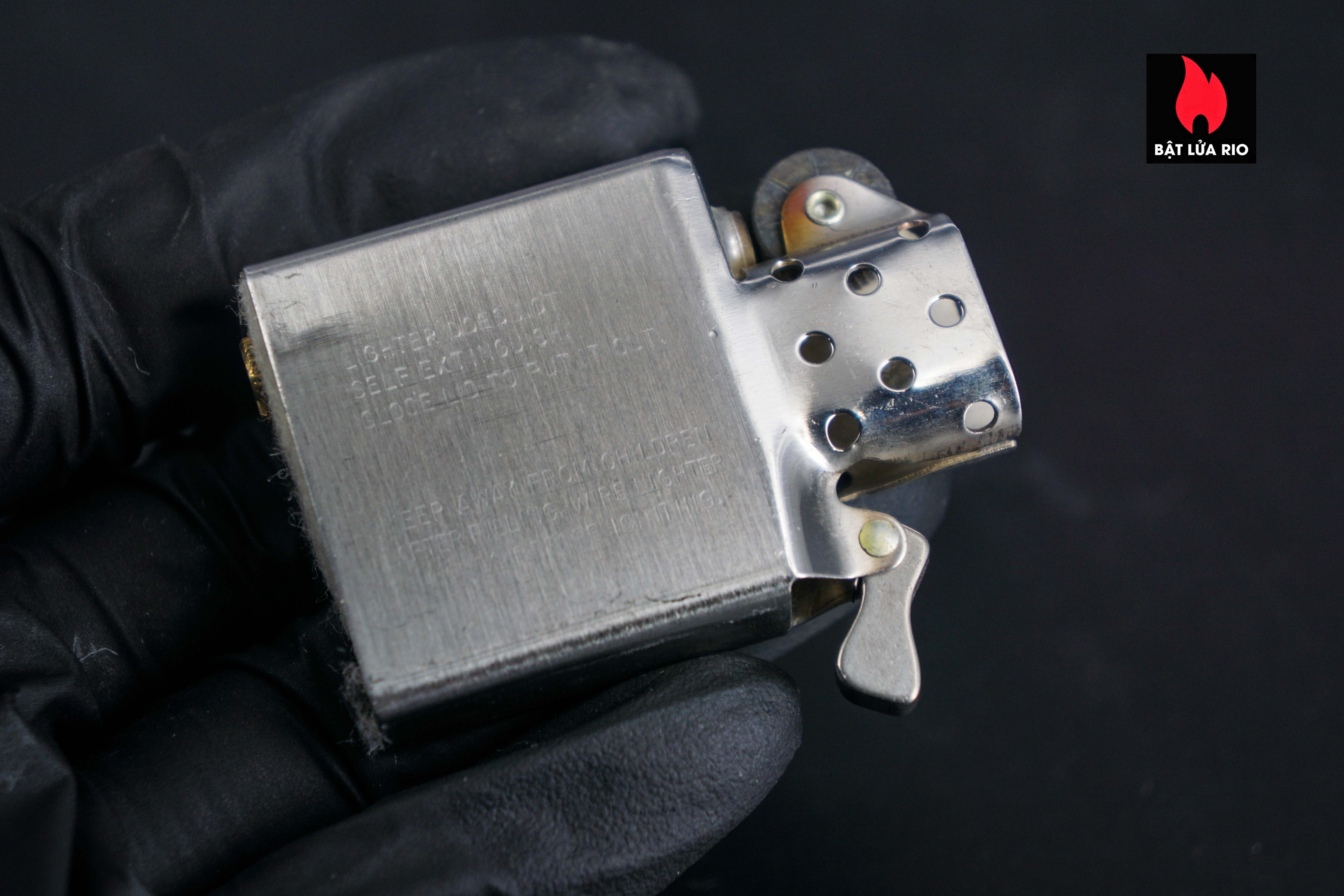 Zippo Xưa 1977 – High Polished Chrome – DAD 18