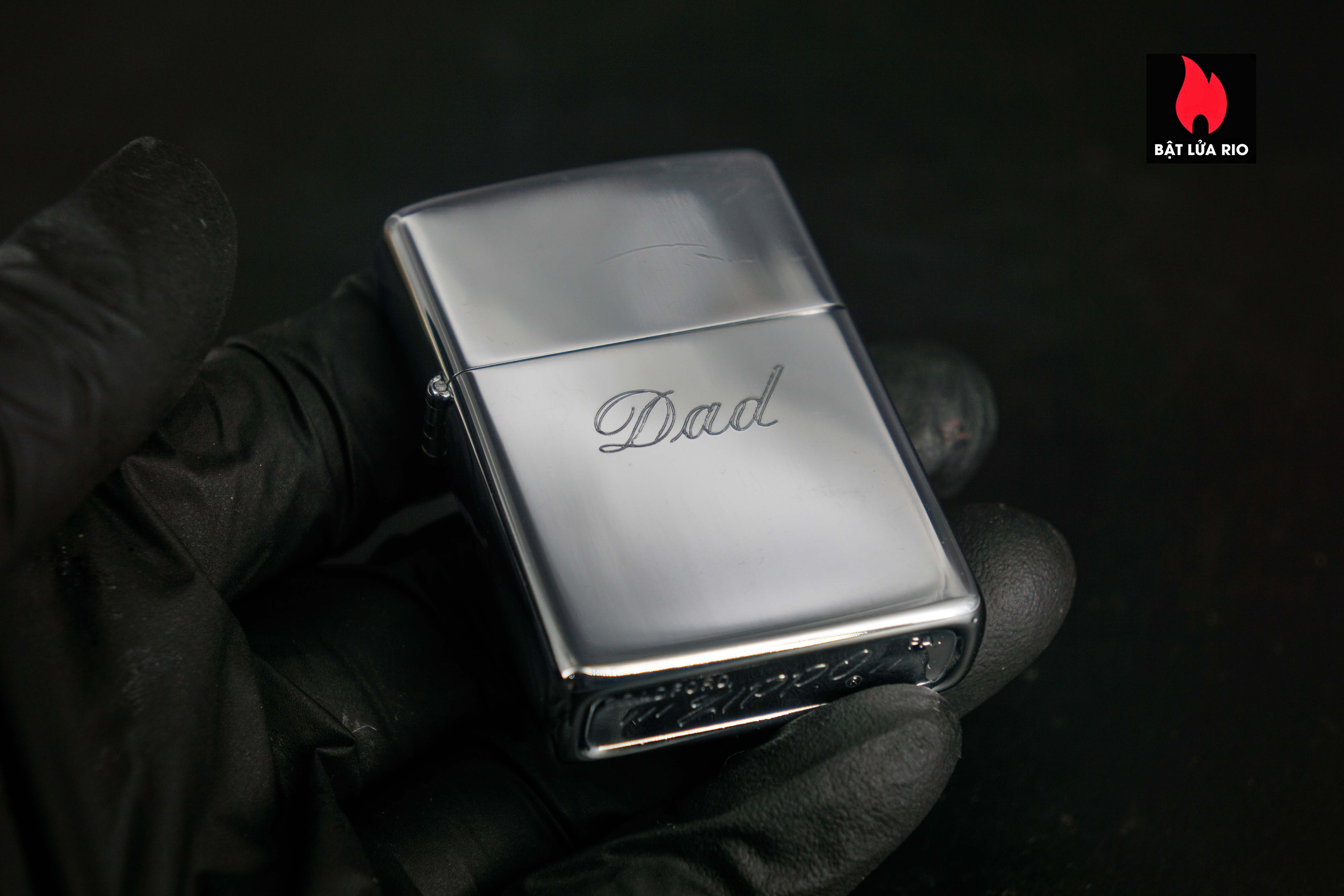 Zippo Xưa 1977 – High Polished Chrome – DAD 20
