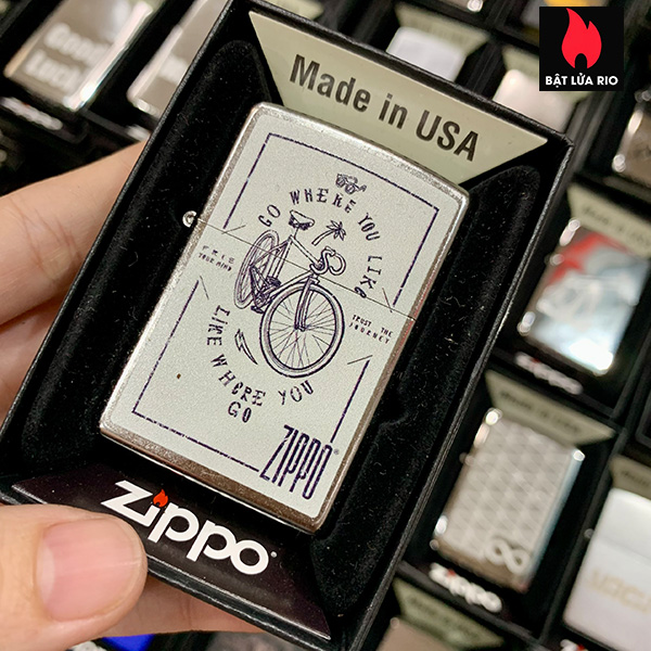 Zippo 207 Gear Bike Print