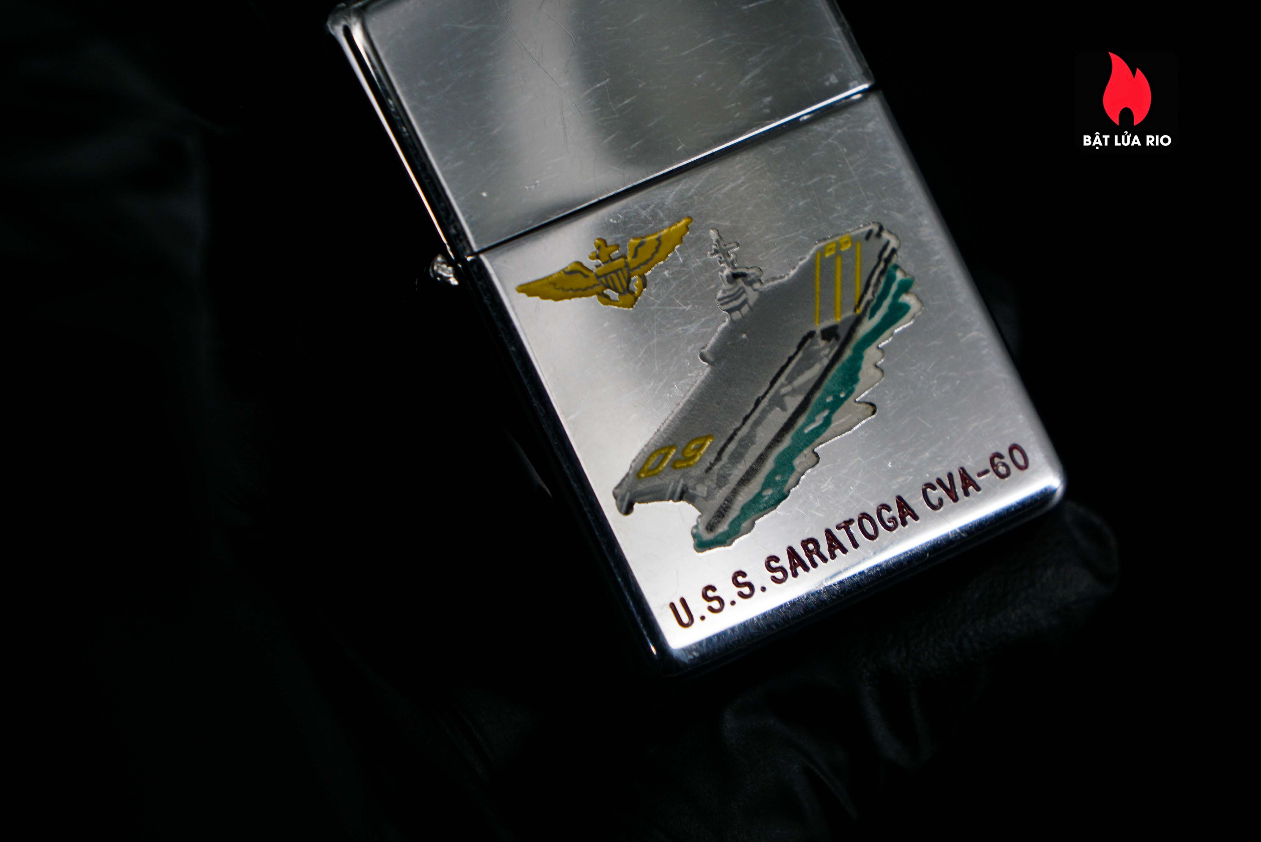 Zippo Xưa 1959 – Town & Country – USS Saratoga CVA-60 12