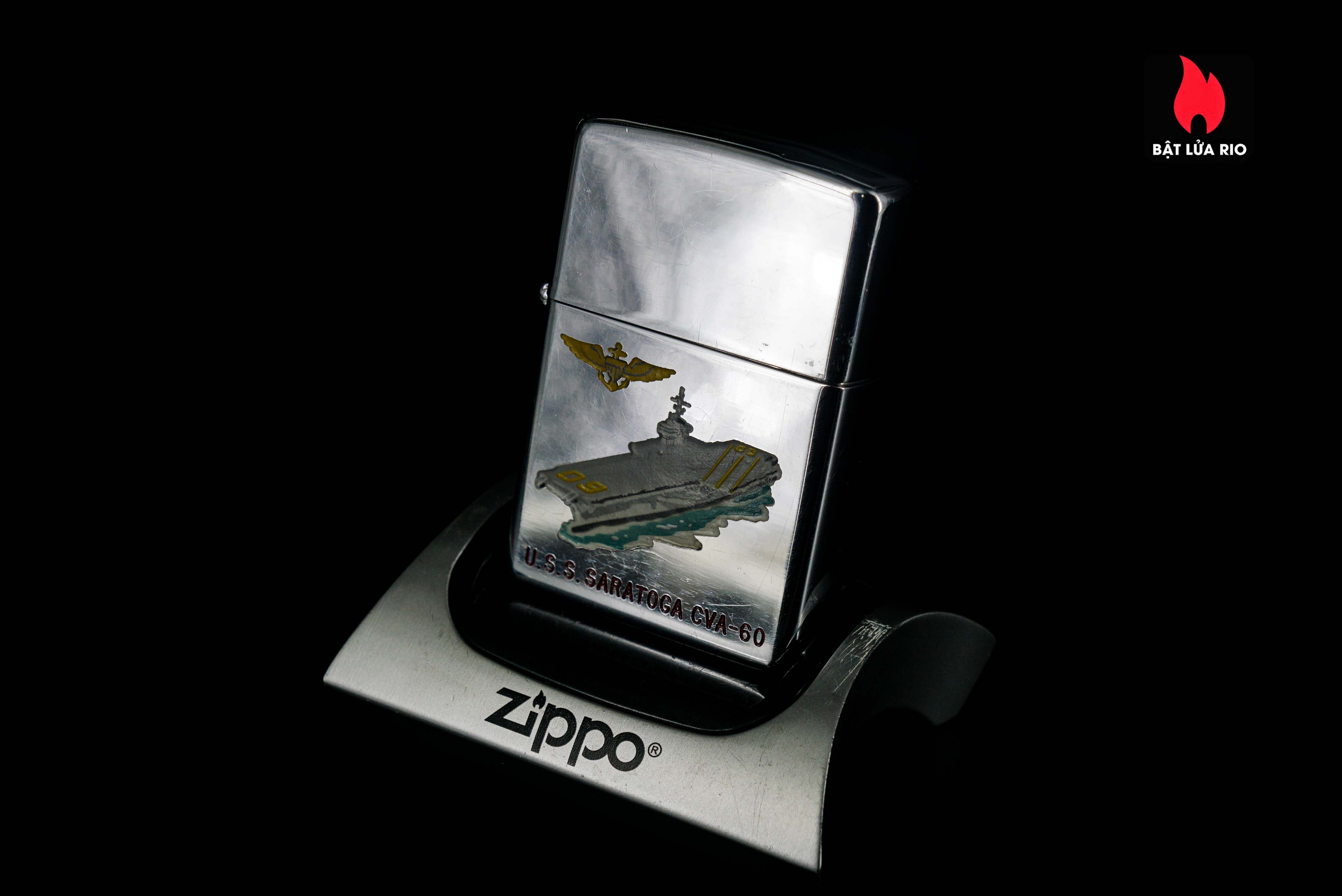 Zippo Xưa 1959 – Town & Country – USS Saratoga CVA-60 13
