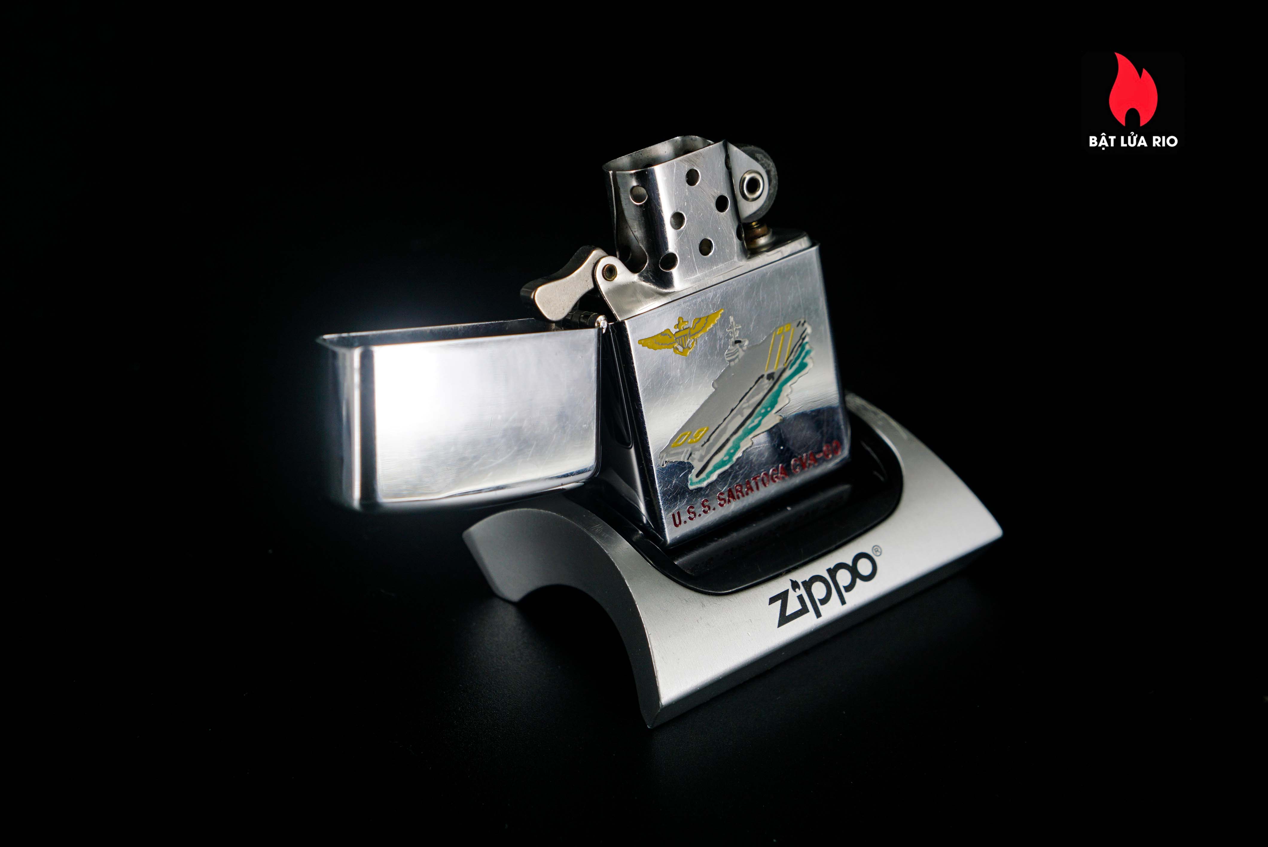 Zippo Xưa 1959 – Town & Country – USS Saratoga CVA-60 14