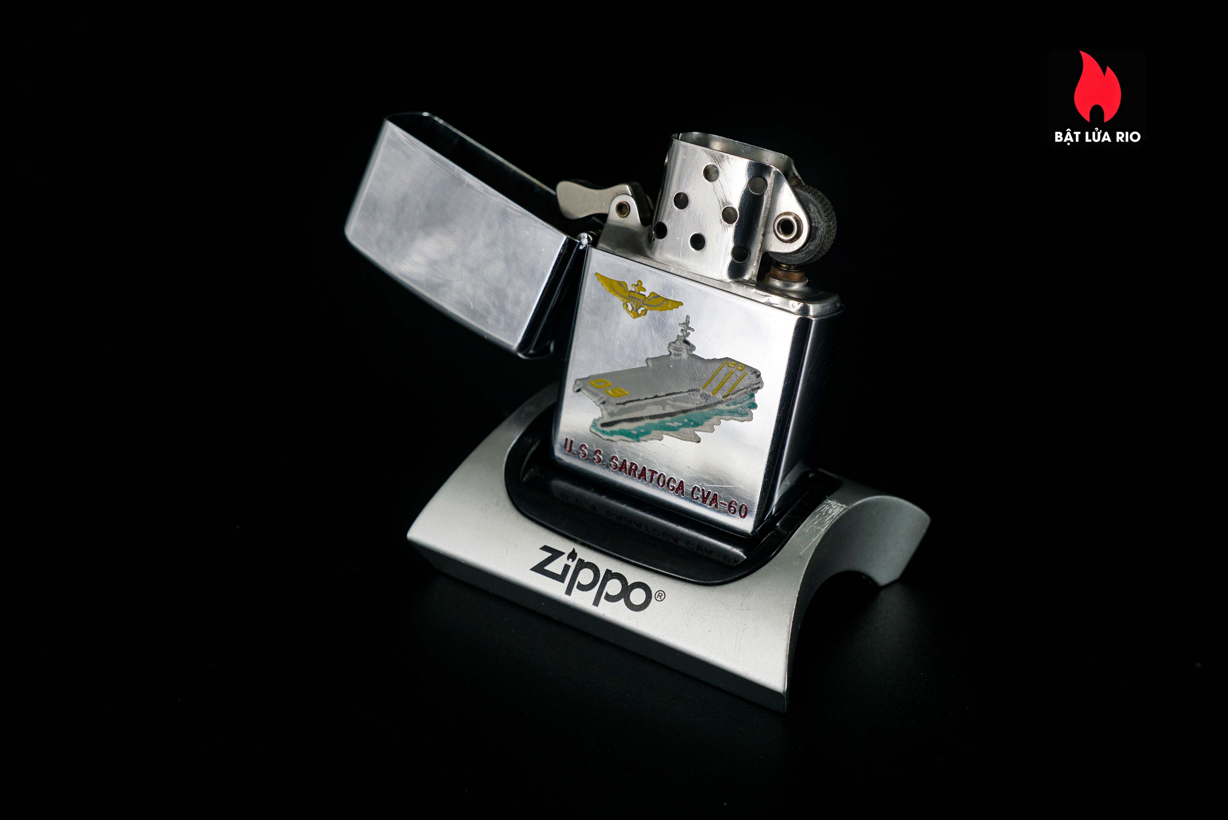 Zippo Xưa 1959 – Town & Country – USS Saratoga CVA-60 15