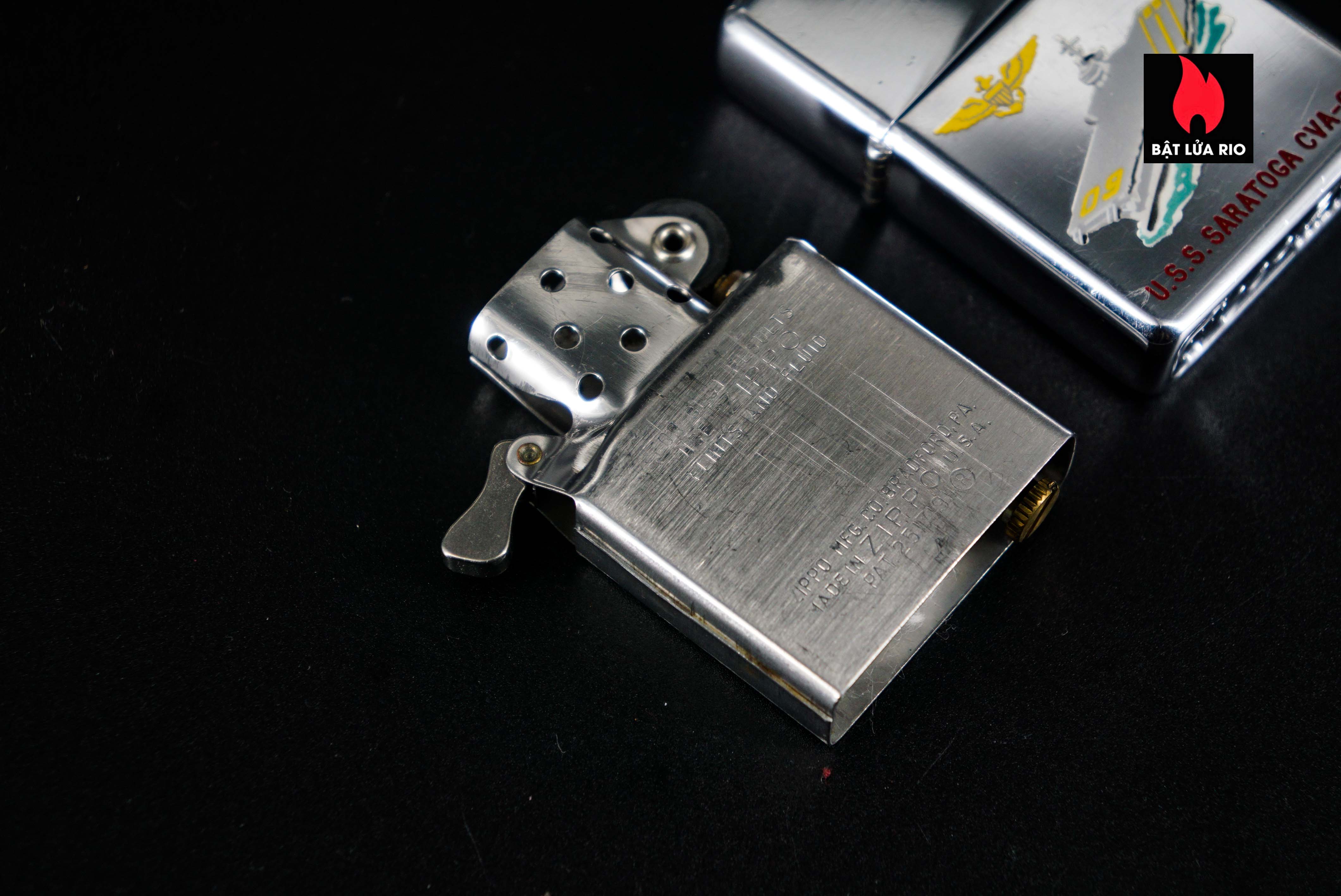 Zippo Xưa 1959 – Town & Country – USS Saratoga CVA-60 5