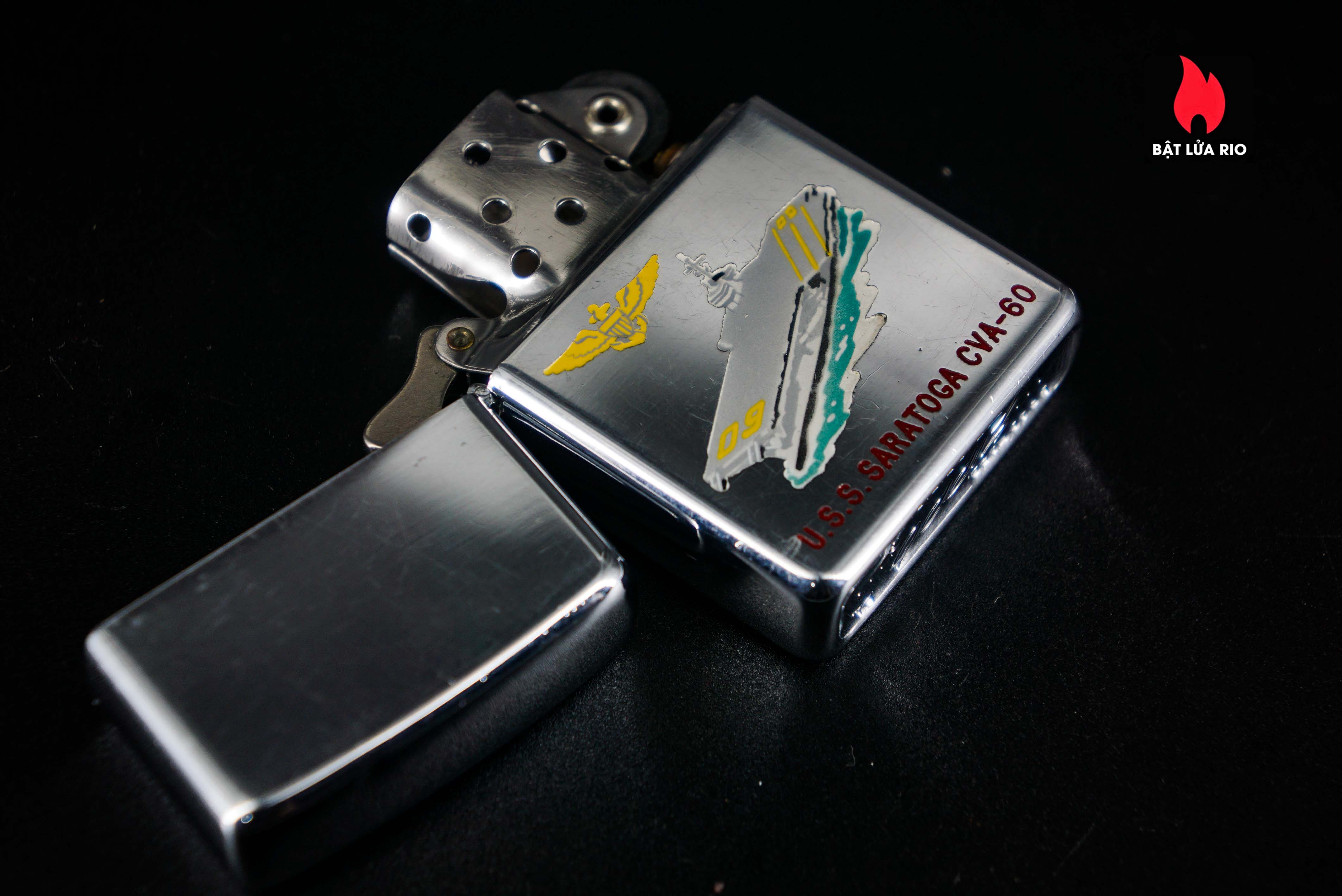 Zippo Xưa 1959 – Town & Country – USS Saratoga CVA-60 8