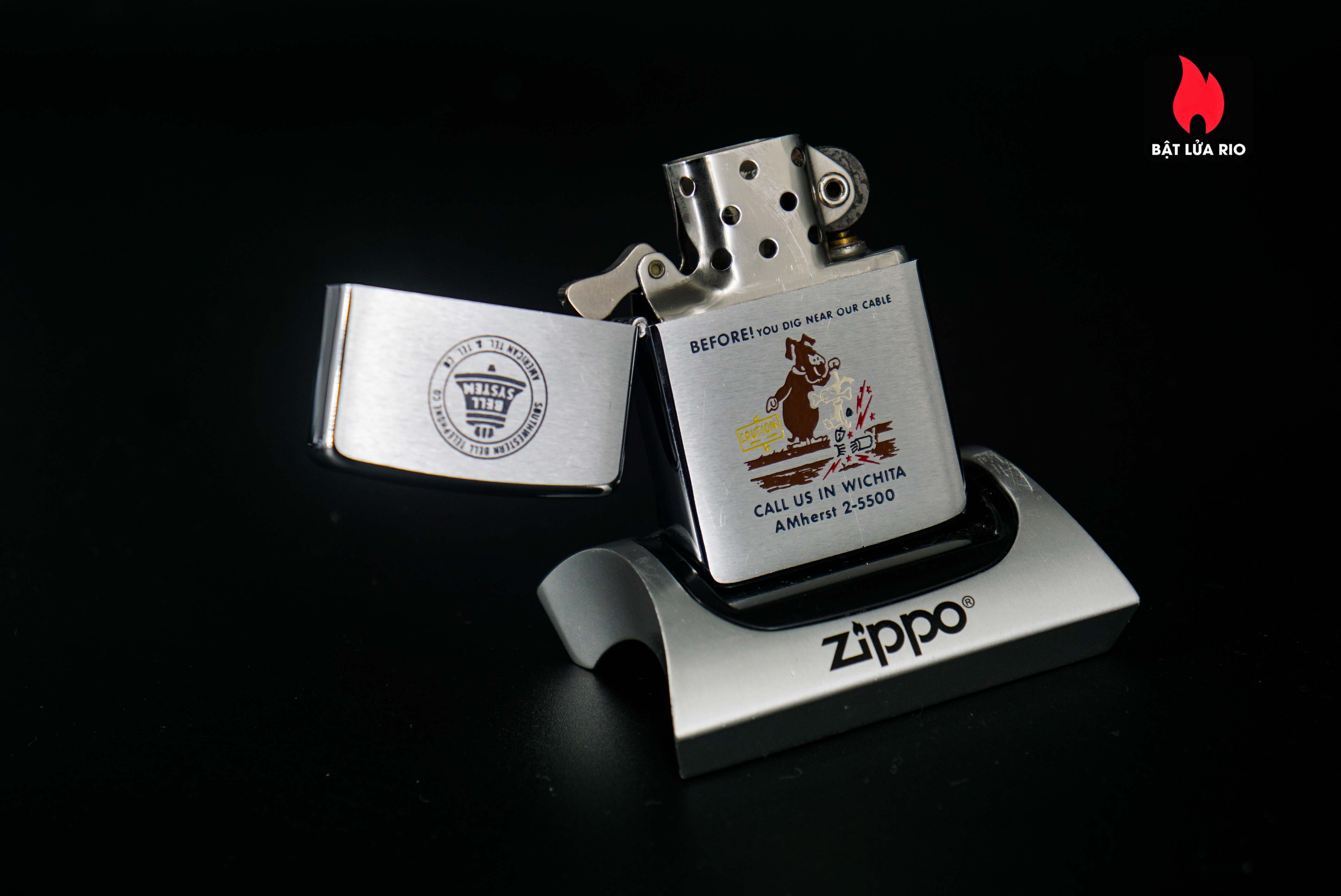 Zippo Xưa 1961 – Call Us in Wichita 33 Zippo Xưa 1961 – Call Us in Wichita 12