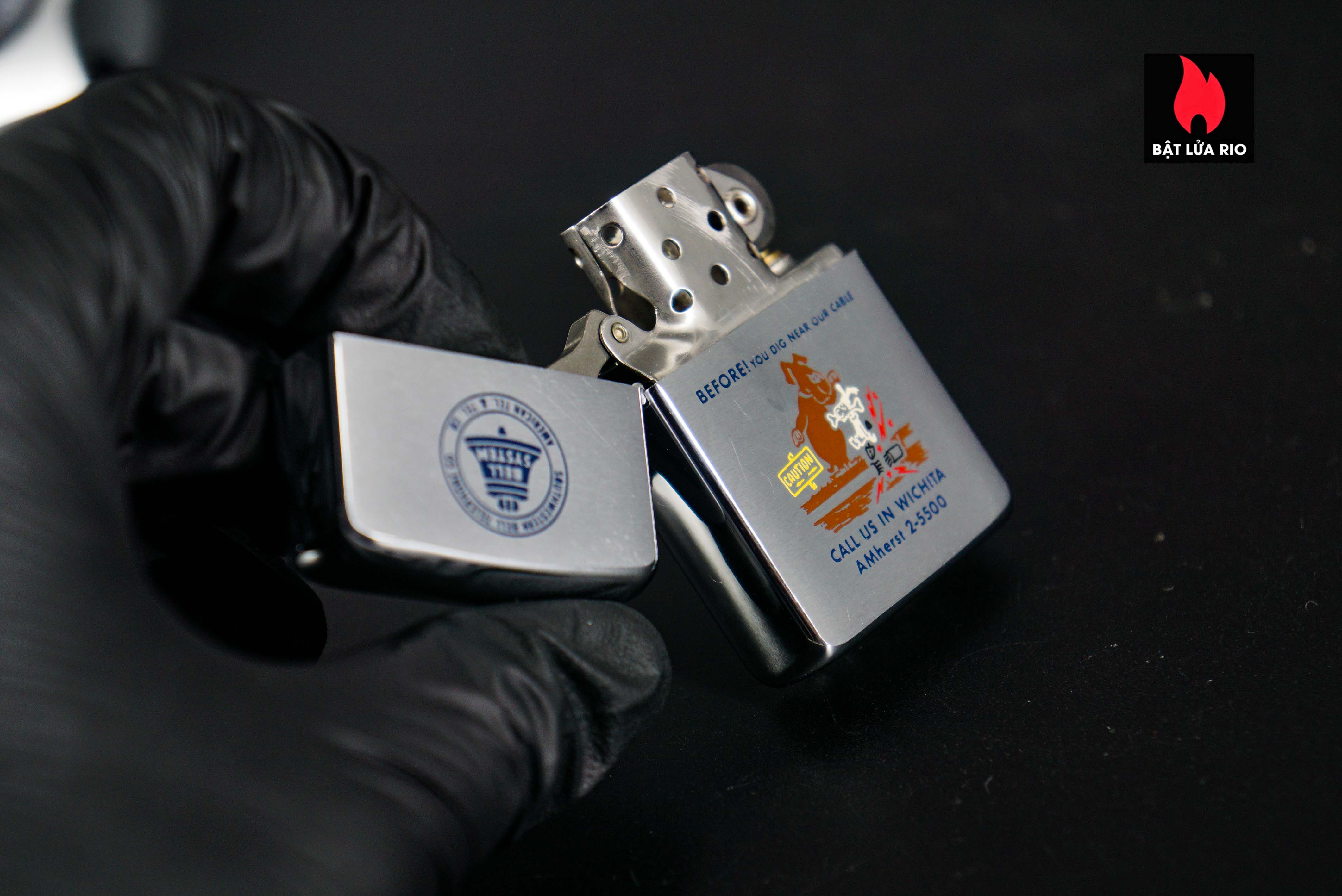 Zippo Xưa 1961 – Call Us in Wichita 40 Zippo Xưa 1961 – Call Us in Wichita 5