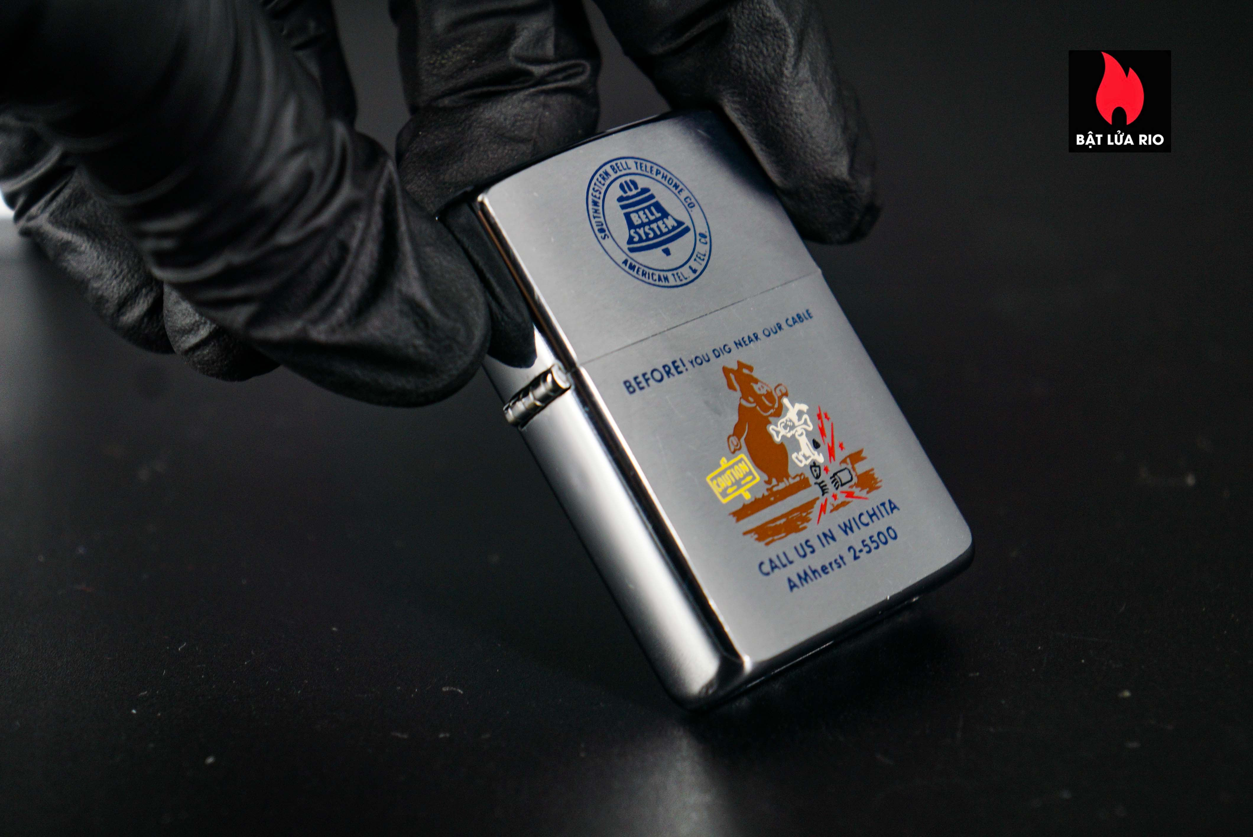 Zippo Xưa 1961 – Call Us in Wichita 37 Zippo Xưa 1961 – Call Us in Wichita 8