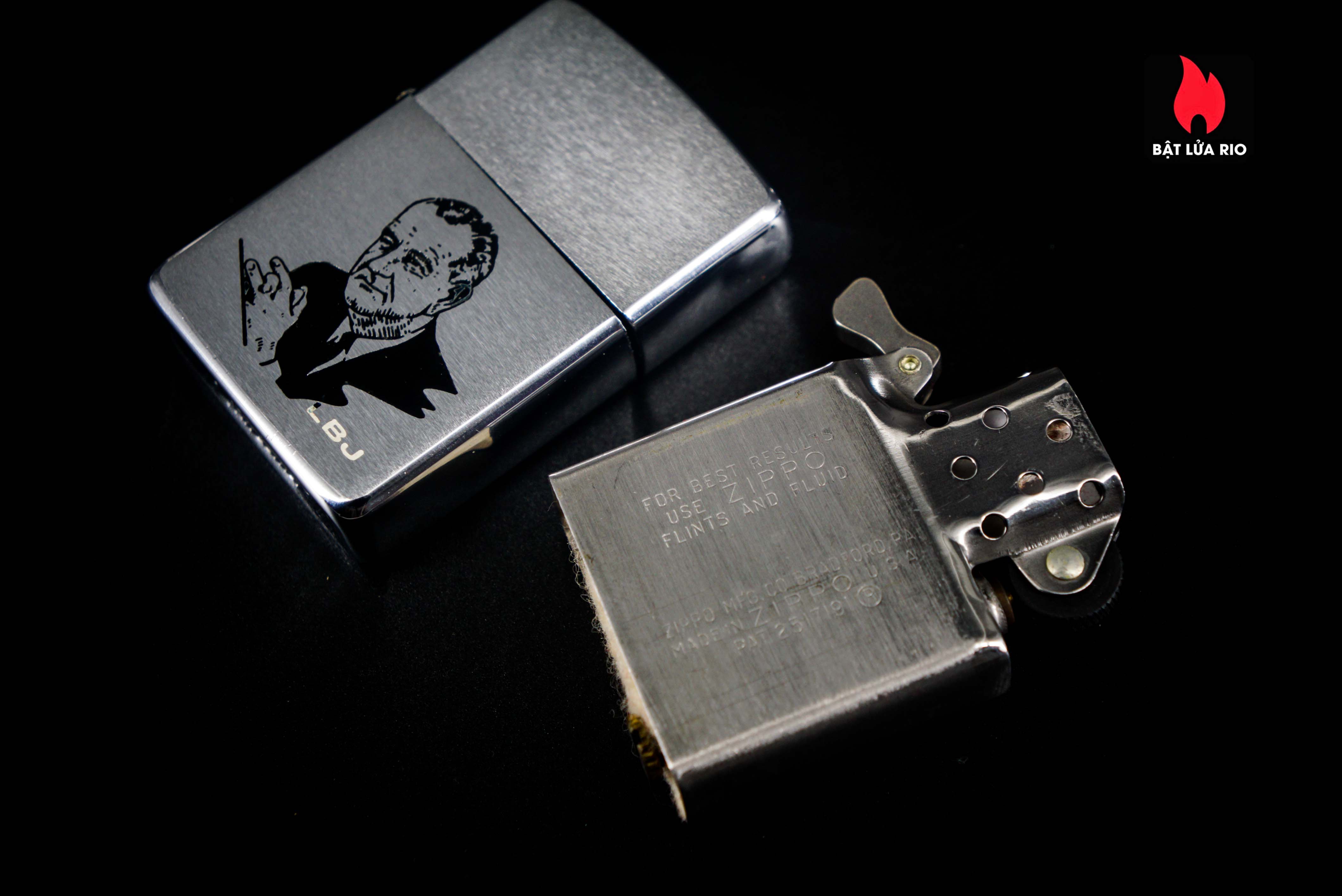 Zippo Xưa 1966 – Lyndon Baines Johnson – LBJ 55 Zippo Xưa 1966 – Lyndon Baines Johnson – LBJ 5