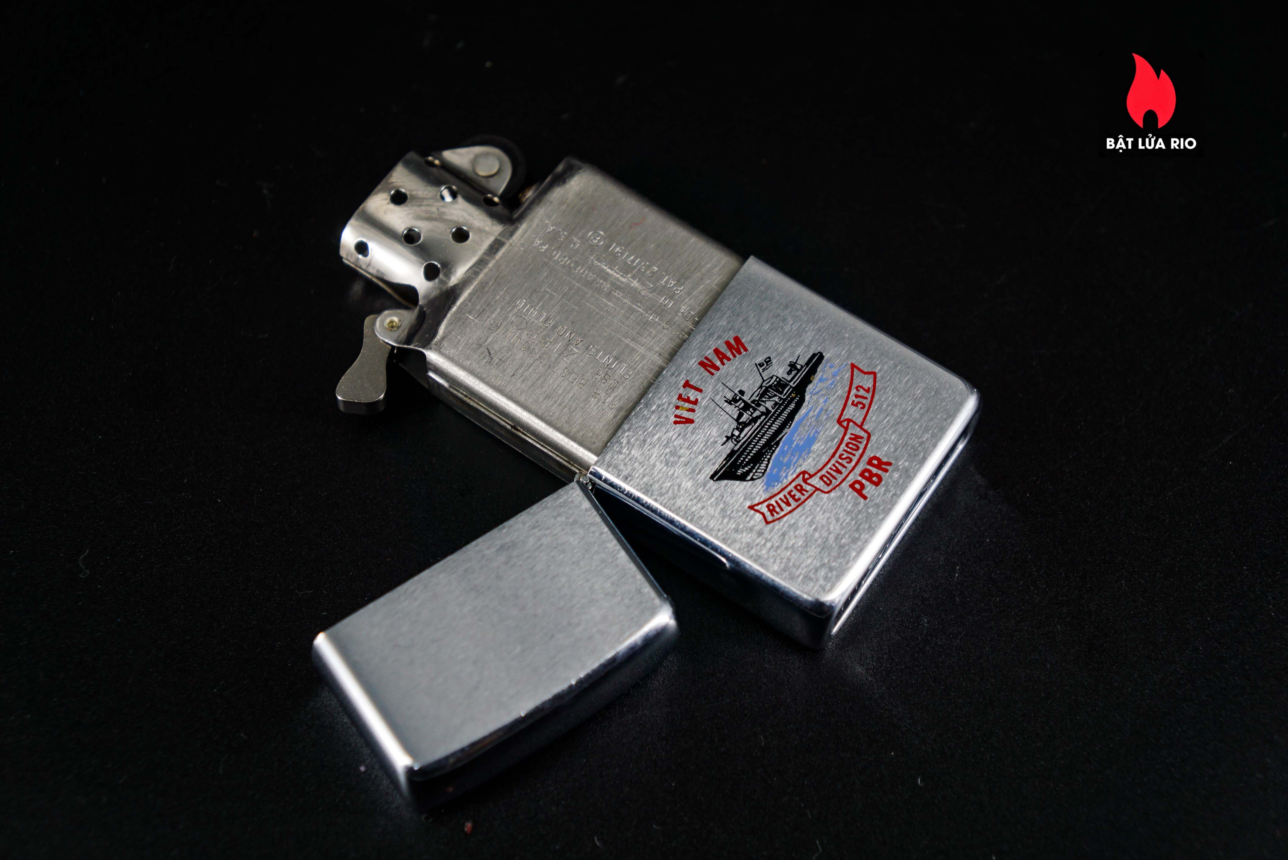 Zippo Xưa 1969 – VietNam War – Sư Đoàn Sông 512 – VietNam River Division 512 PBR 6