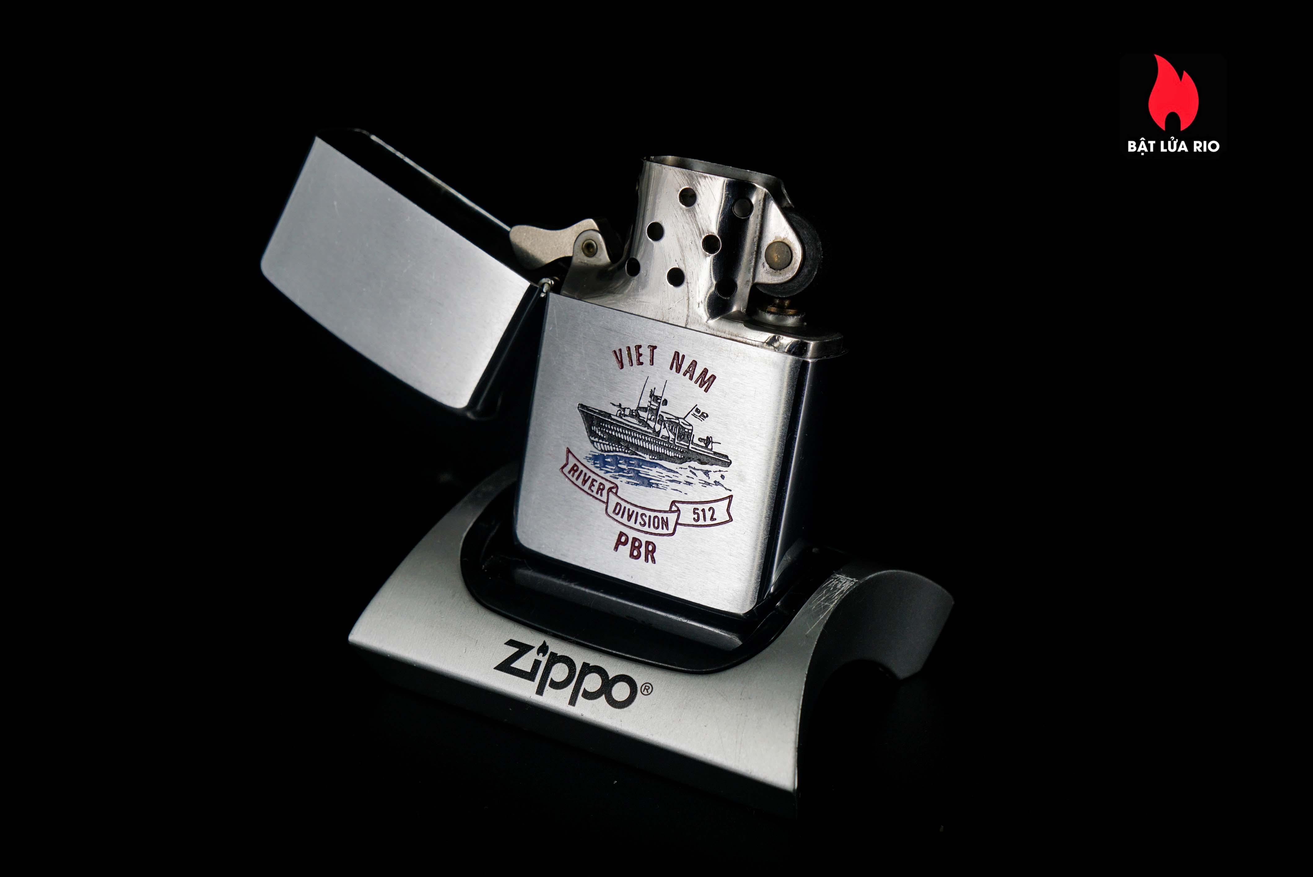 Zippo Xưa 1969 – VietNam War – Sư Đoàn Sông 512 – VietNam River Division 512 PBR 8