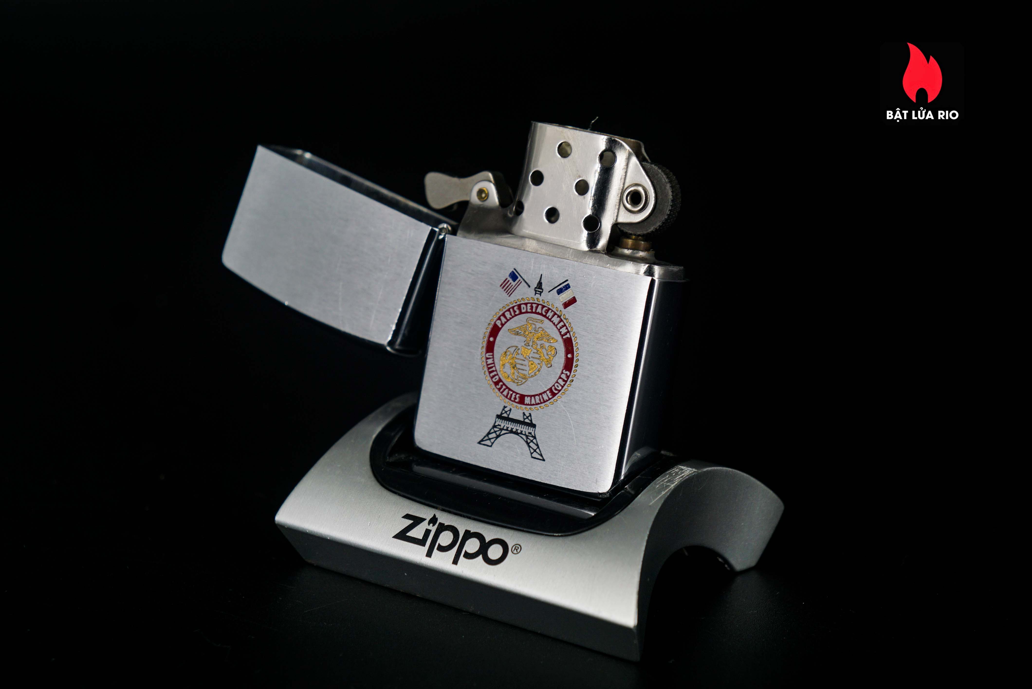 Zippo Xưa 1975 – United States Marine Corps – Paris Detachment 34 Zippo Xưa 1975 – United States Marine Corps – Paris Detachment 8
