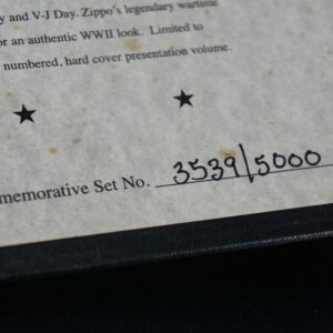 Set Zippo 2005 – Victory in Europe & Japan – WWII VE DAY & VJ DAY – 60th Anniversary – Limited 3539/5000 17