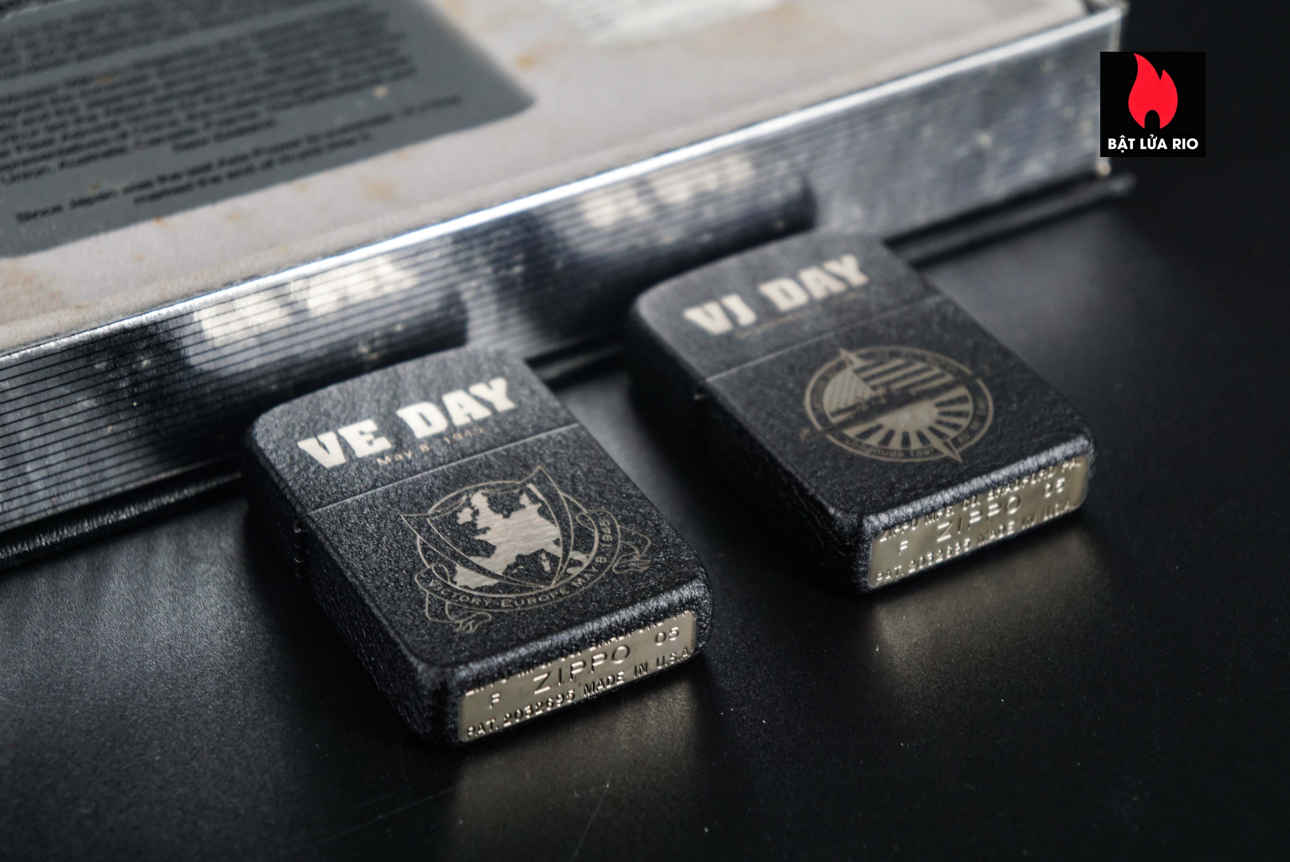 Set Zippo 2005 – Victory in Europe & Japan – WWII VE DAY & VJ DAY – 60th Anniversary – Limited 3539/5000 22