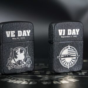 Set Zippo 2005 – Victory in Europe & Japan – WWII VE DAY & VJ DAY – 60th Anniversary – Limited 3539/5000 7