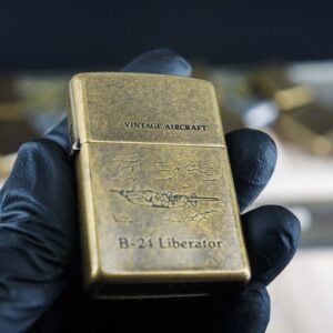 Set Zippo La Mã 1994 – Antique Brass – Vintage AirCraft Serries 11