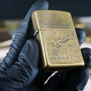 Set Zippo La Mã 1994 – Antique Brass – Vintage AirCraft Serries 12