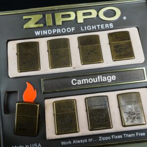Set Zippo La Mã 1994 – Antique Brass – Vintage AirCraft Serries 27