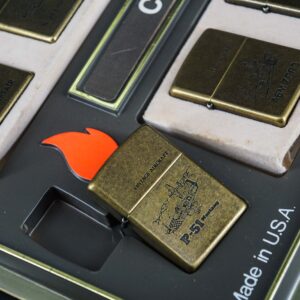 Set Zippo La Mã 1994 – Antique Brass – Vintage AirCraft Serries 28