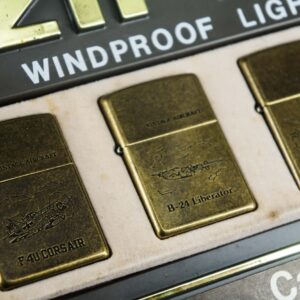 Set Zippo La Mã 1994 – Antique Brass – Vintage AirCraft Serries 29