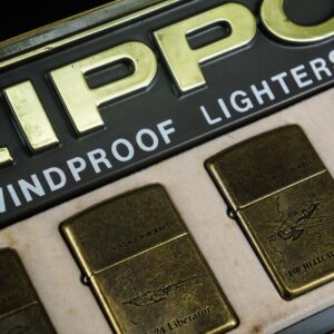 Set Zippo La Mã 1994 – Antique Brass – Vintage AirCraft Serries 32
